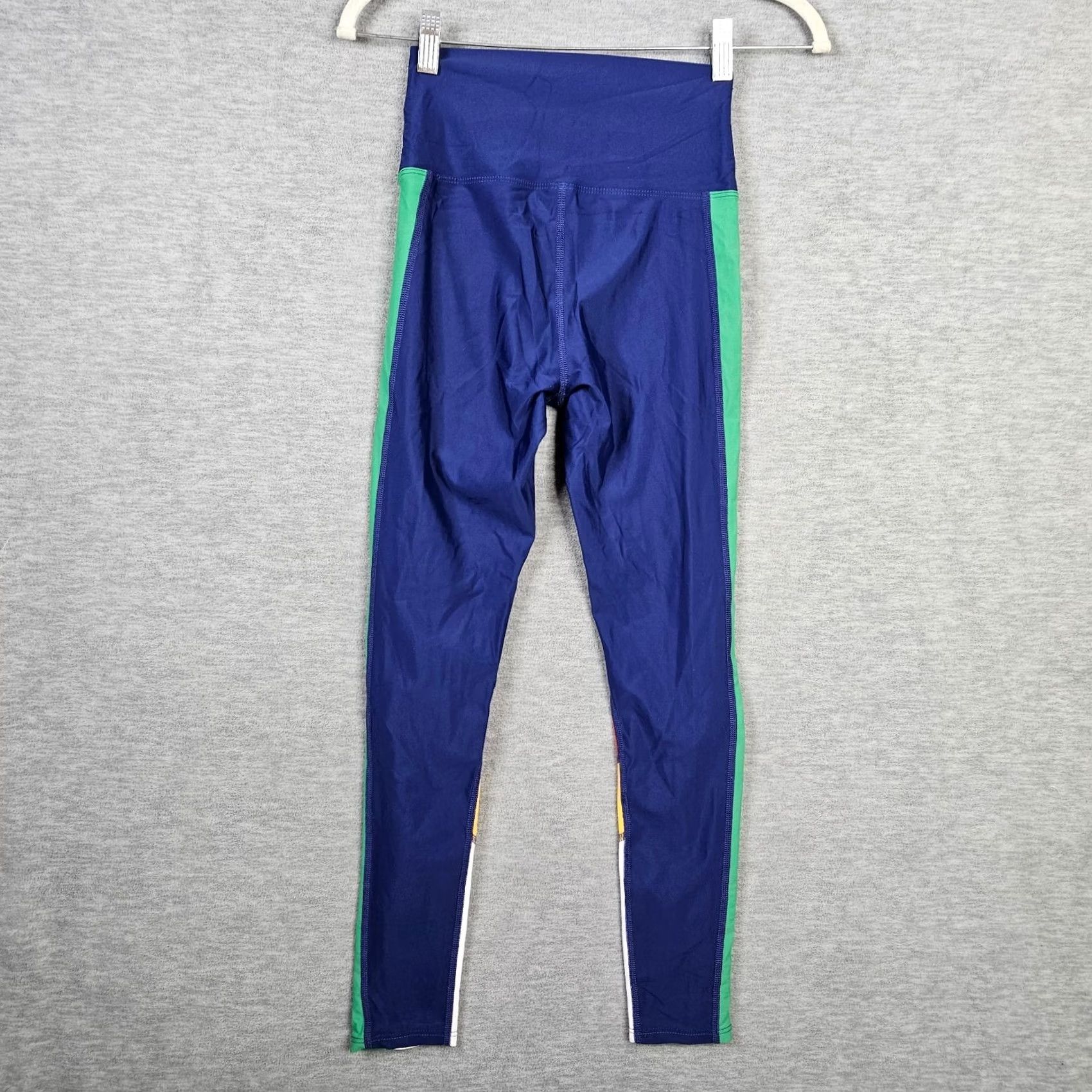 Beach Riot Beach Riot Colorblock Legging Workout Running Size S Women Blue Polyester Spandex Skinny Regular Inseam 25 Mid Casual Athletic Size 28" / US 6 / IT 42 - 2 Thumbnail