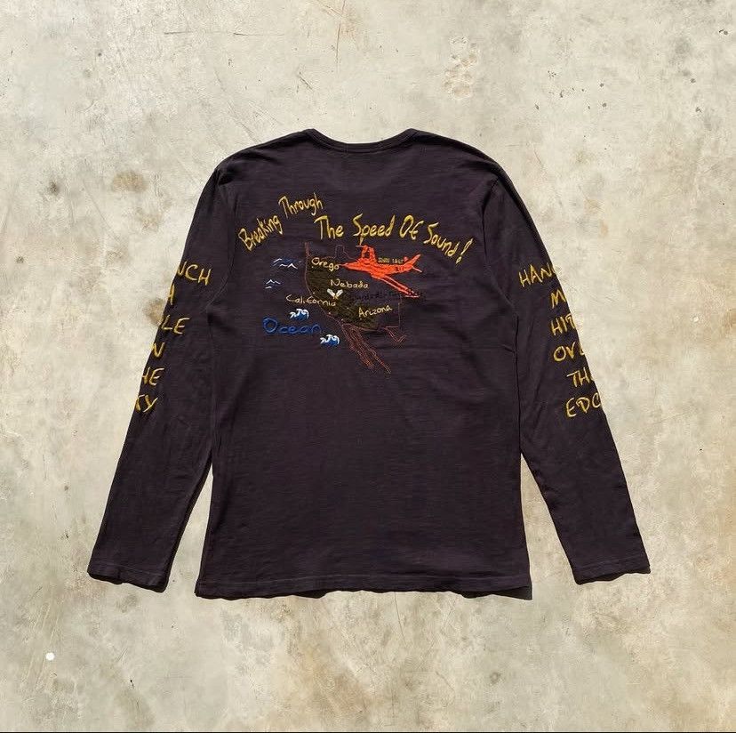 Avirex Vintage Avirex USA “Eagles” Embroidered LS Tee Size US L / EU 52-54 / 3 - 5 Thumbnail