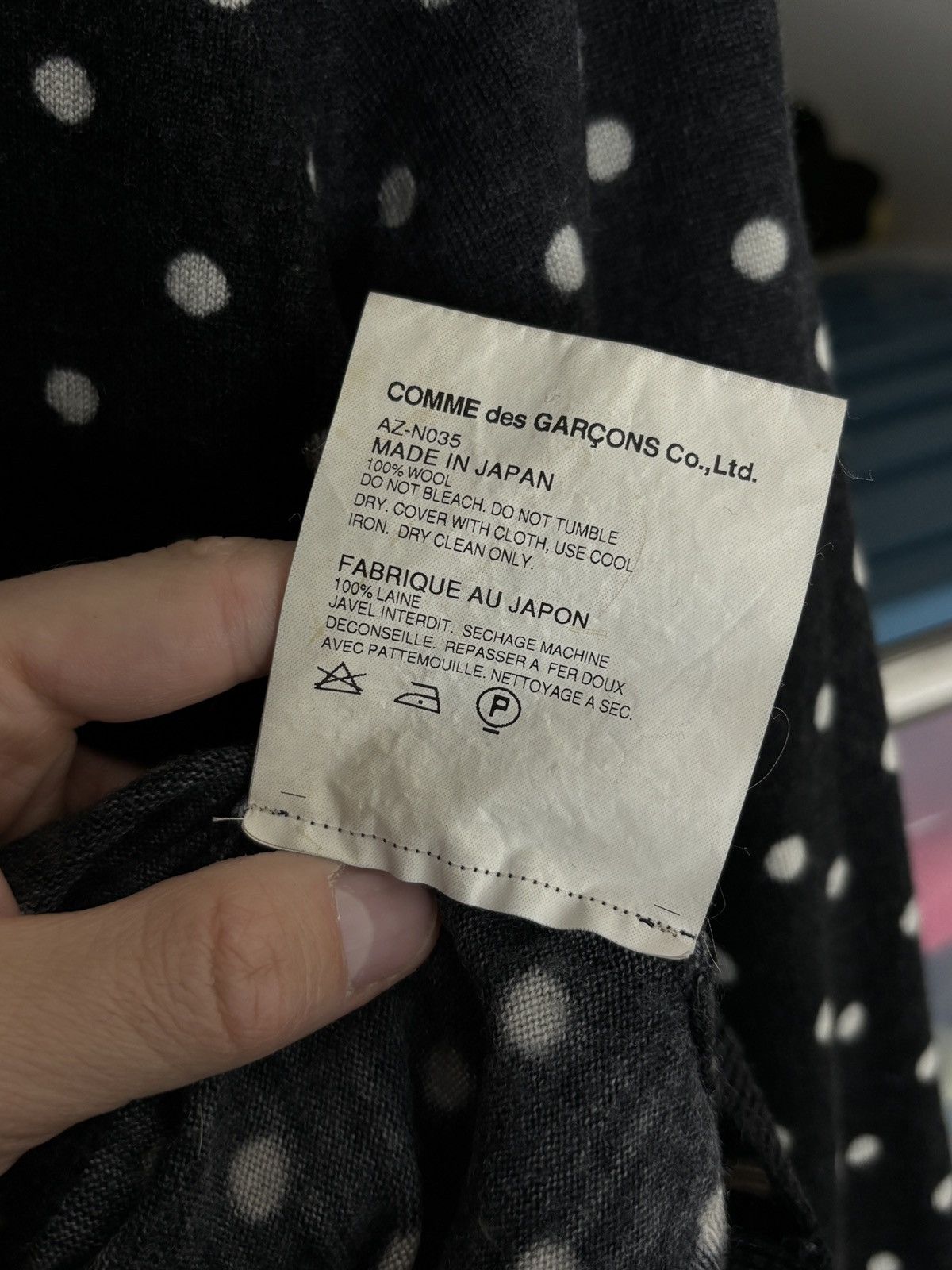 Comme des Garcons PLAY Comme Des Garcons Play Polka Dot Wool Sweater Vintage Rare Size L / US 10 / IT 46 - 10 Thumbnail