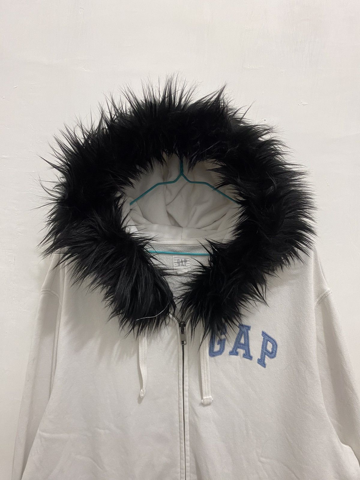 Gap 💥Big Flag💥GAP Fur Zipper Hoodie Size US L / EU 52-54 / 3 - 6 Thumbnail