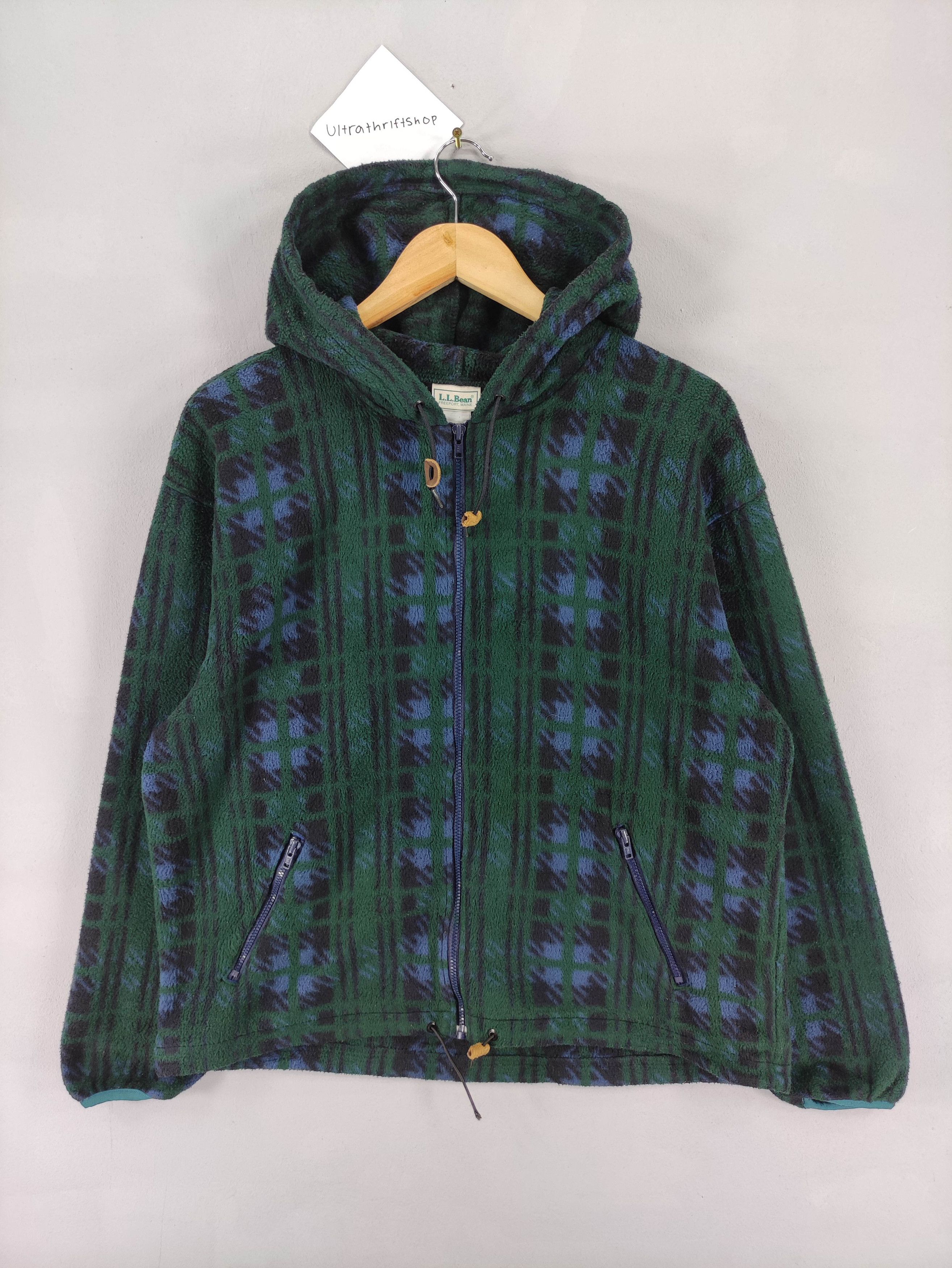 L.L. Bean Vintage L.L.Bean Hoodie Sweater Fleece Zipper Size US M / EU 48-50 / 2 - 1 Thumbnail