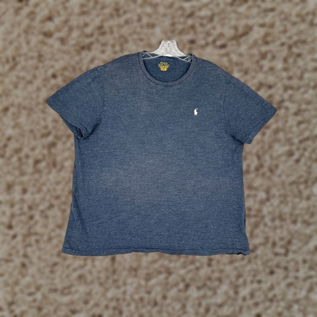 Ralph Lauren Polo Ralph Lauren Shirt Adult Extra Large Blue Crew Neck Cotton Custom Slim Fit Size US XL / EU 56 / 4 - 1 Thumbnail
