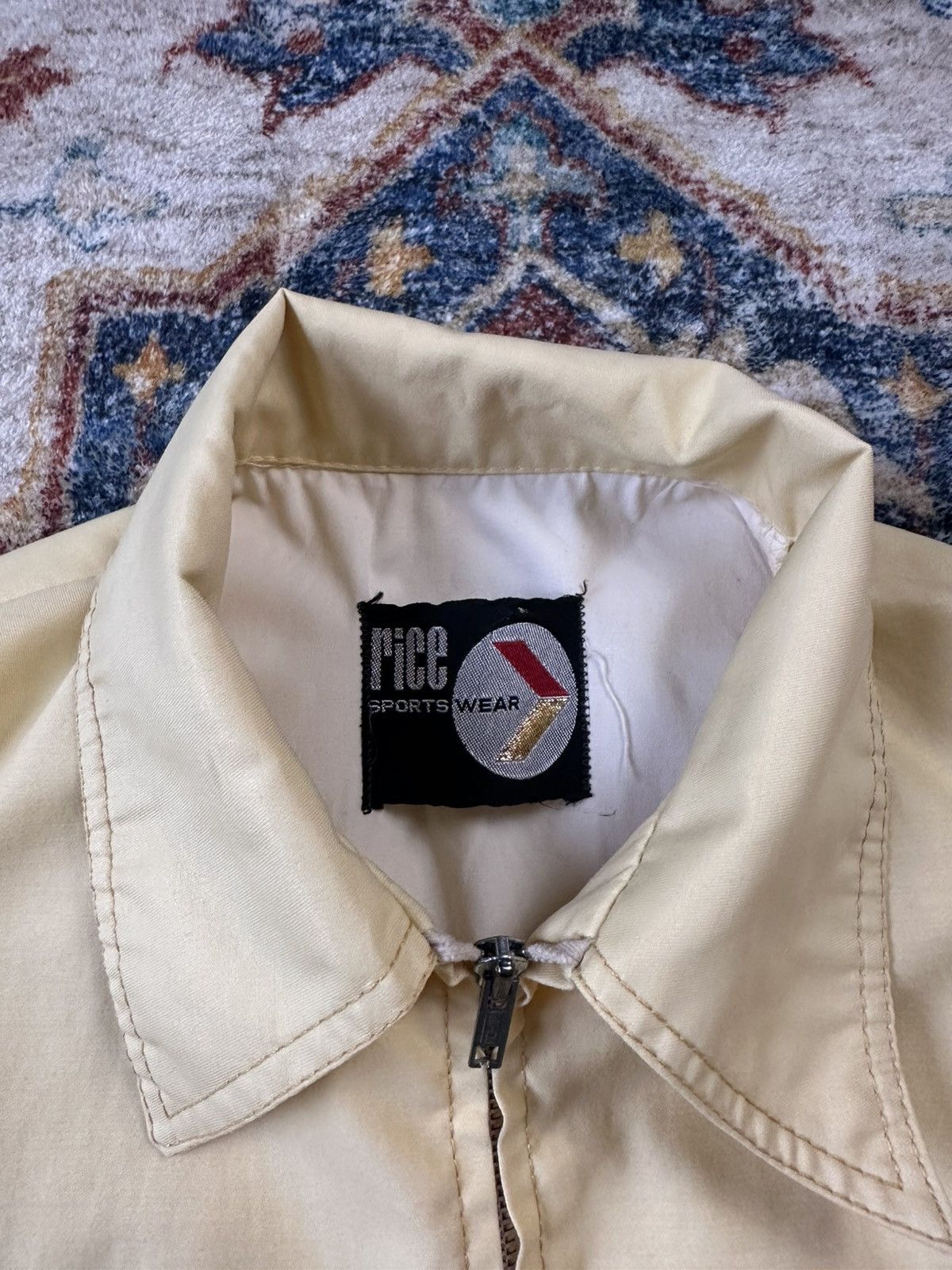 Vintage Vintage 1970s Rice Sportswear Zip-up Light Jacket Large Size L / US 10 / IT 46 - 3 Thumbnail