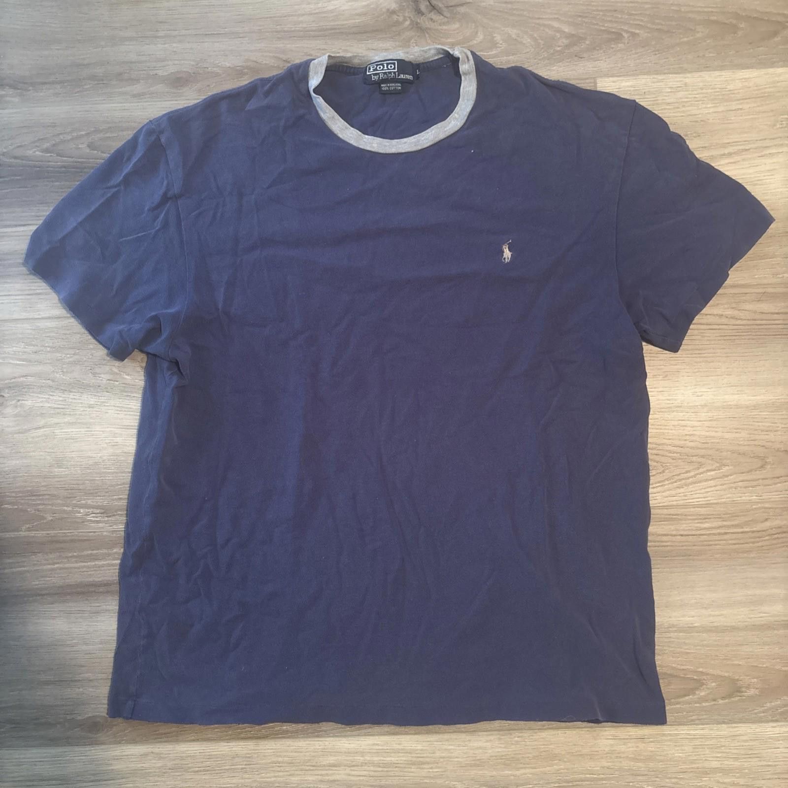 Polo Ralph Lauren Vintage Polo Ralph Lauren Blue Shirt, Gray Collar Size L Size US L / EU 52-54 / 3 - 1 Thumbnail