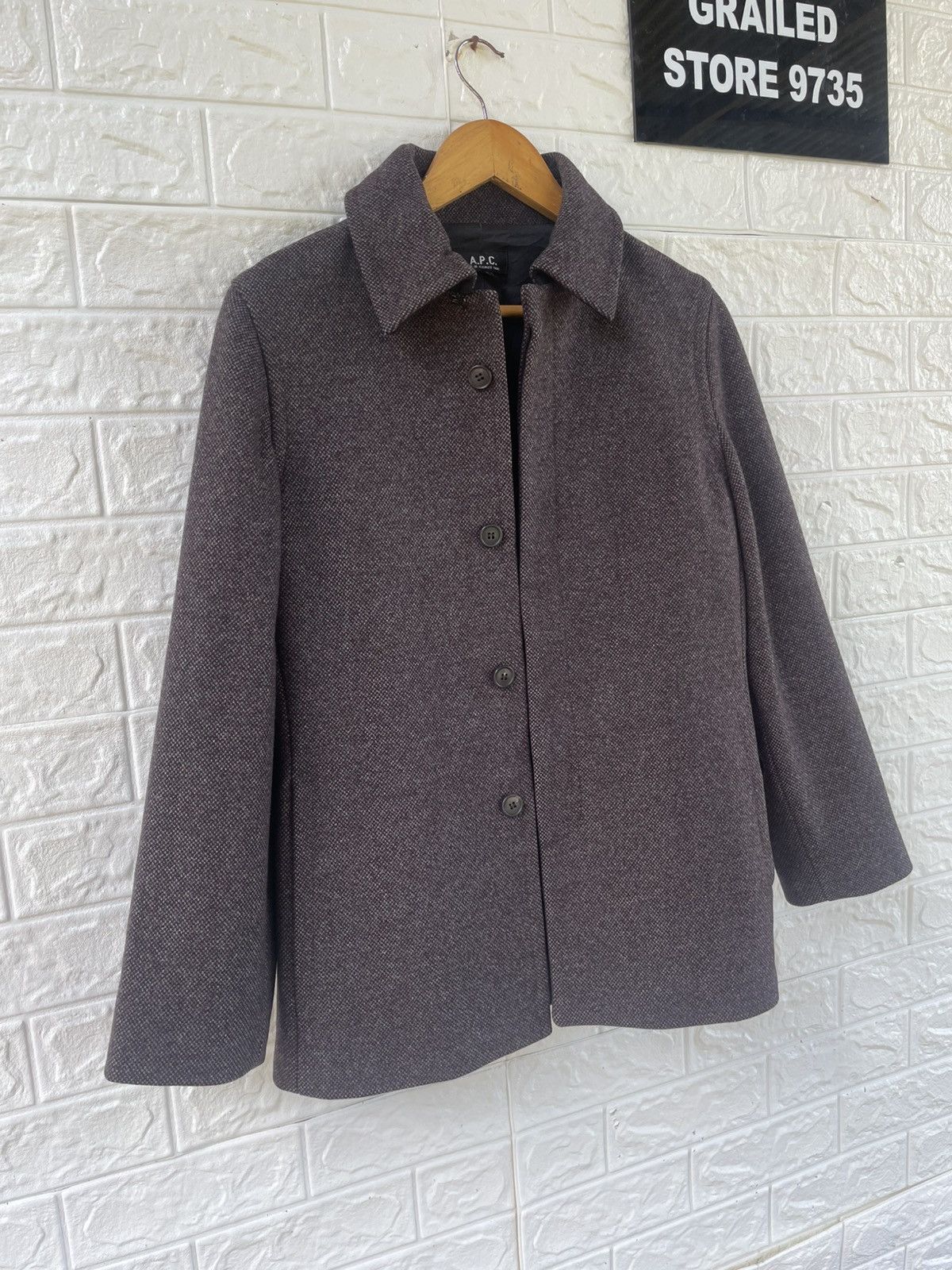 A.P.C. × Japanese Brand × Vintage Vintage A.P.C Wool Jacket Size US S / EU 44-46 / 1 - 3 Thumbnail