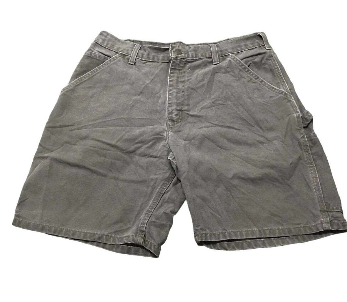 image of Carhartt x Vintage Carhatt Carpenter Cargo Short Pants in Dark Grey, Men's (Size 32)