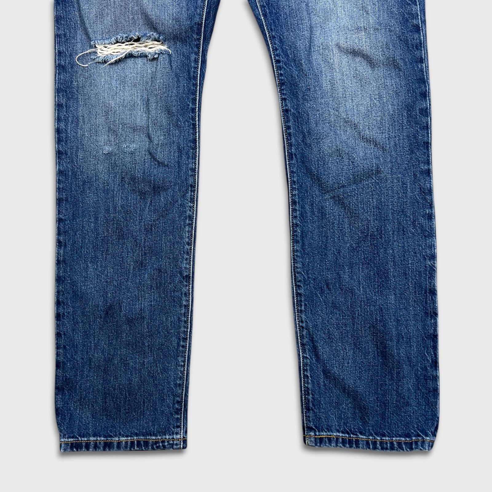 Levi's × Vintage Levi's 501 Jeans 32x31 Original Fit Straight Distress Denim Size US 32 / EU 48 - 4 Thumbnail