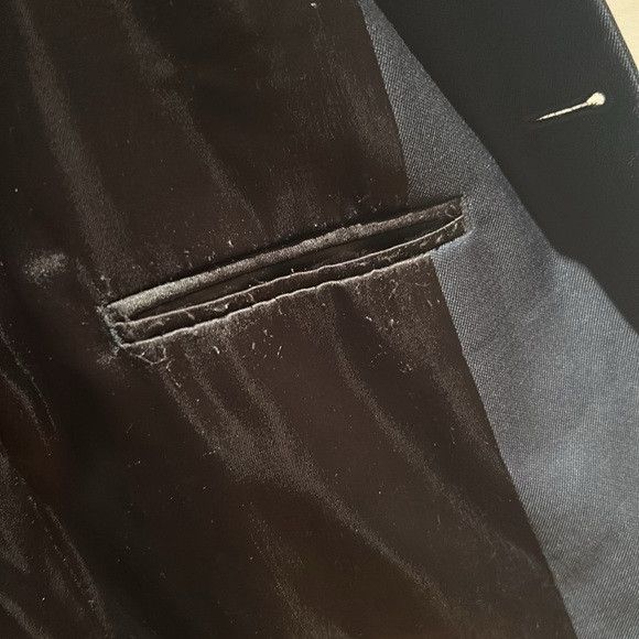 Sandro ✅SANDRO 48/M 100% wool blue blazer single breasted Size 48R - 14 Thumbnail