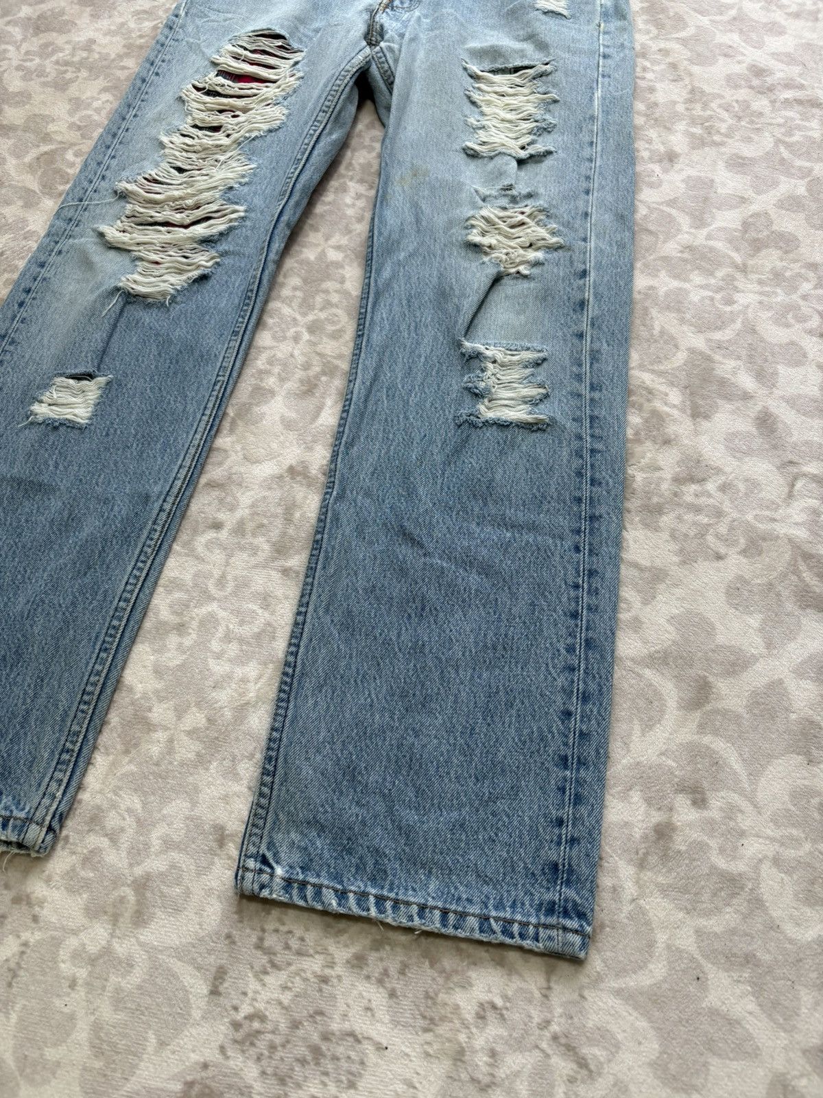 Levi's Vintage Clothing Levis 501XX Distressed Jeans Size US 32 / EU 48 - 3 Thumbnail