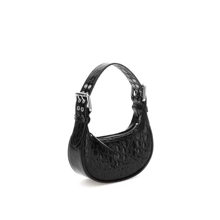 By Far o1mle0824 Size: OS / Mini Soho Circular Embossed Leather Bag Size ONE SIZE - 3 Thumbnail