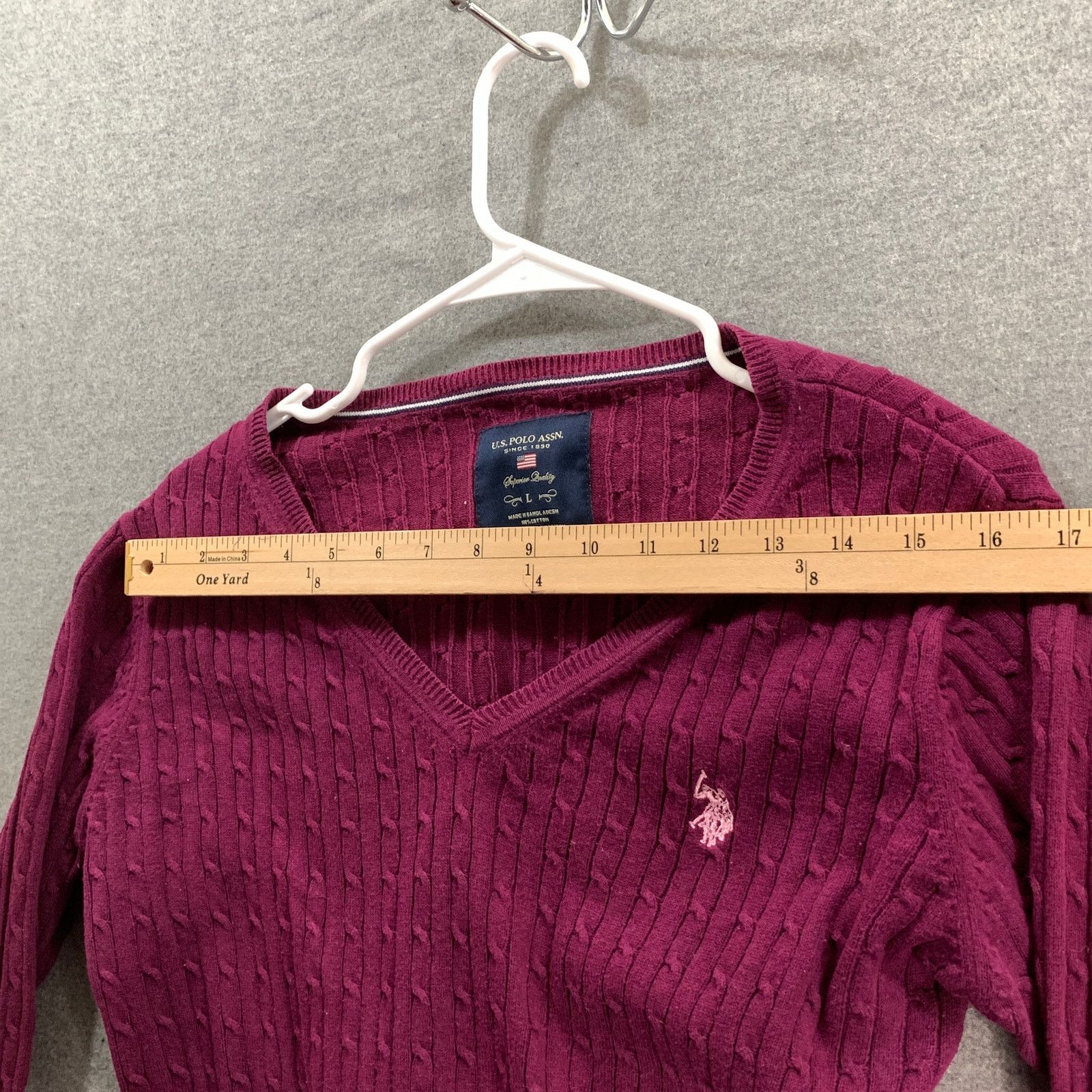 U.S. Polo Assn. U.S. Polo Assn. Sweater Womens Large Long Sleeve Size L / US 10 / IT 46 - 5 Thumbnail