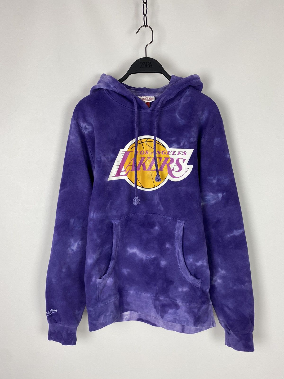 Mitchell & Ness L.A. Lakers Logo Purple Tie Dye Hoodie Size US M / EU 48-50 / 2 - 1 Thumbnail