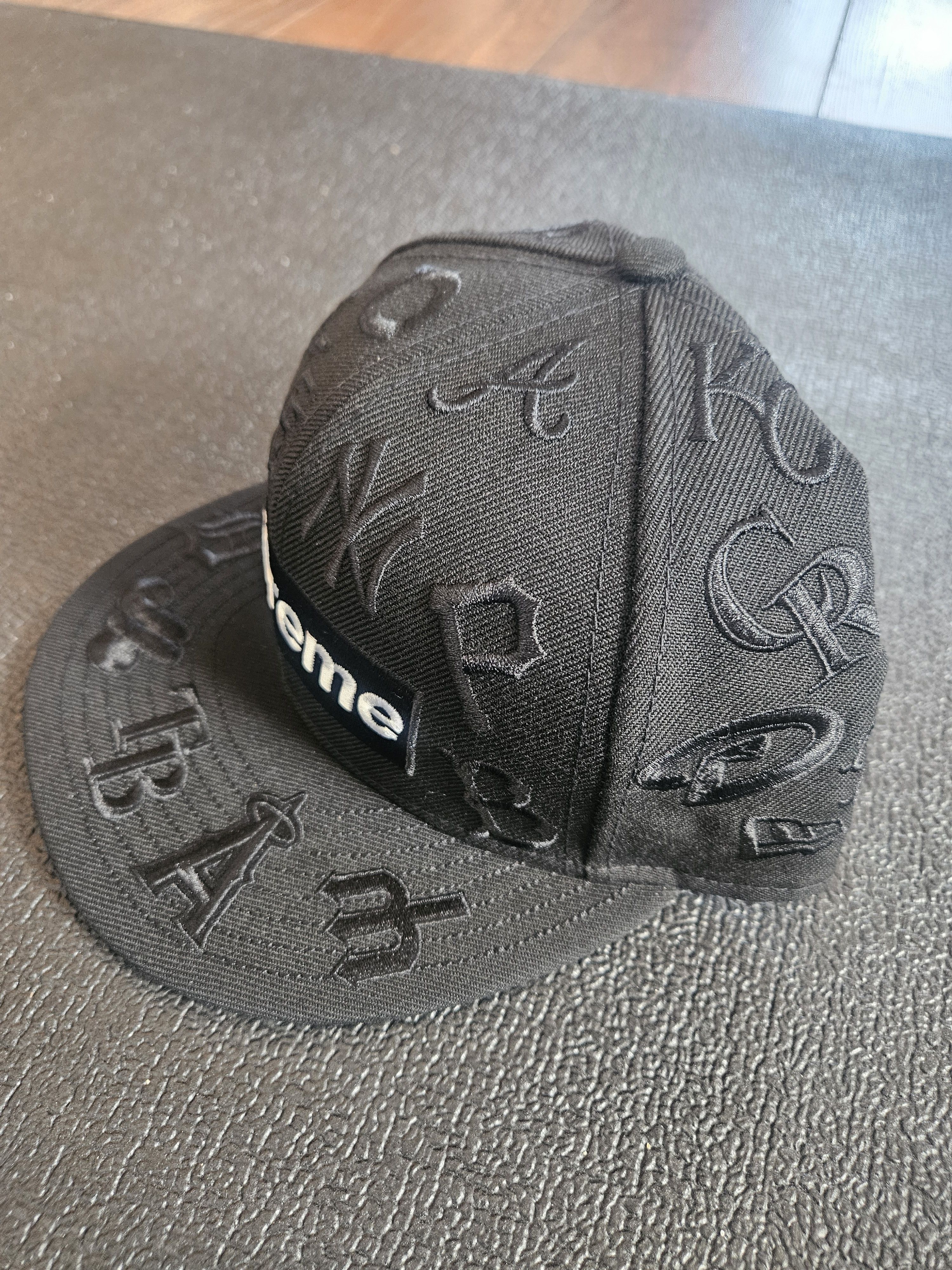 Supreme Supreme MLB Logos Hat - Black - Size 7 1/2 - NEW Size ONE SIZE - 5 Thumbnail