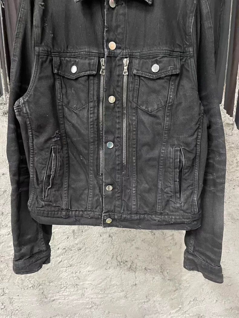Amiri Amiri MX2 Washed Black Multi-Zipper Denim Jacket Size US M / EU 48-50 / 2 - 4 Thumbnail
