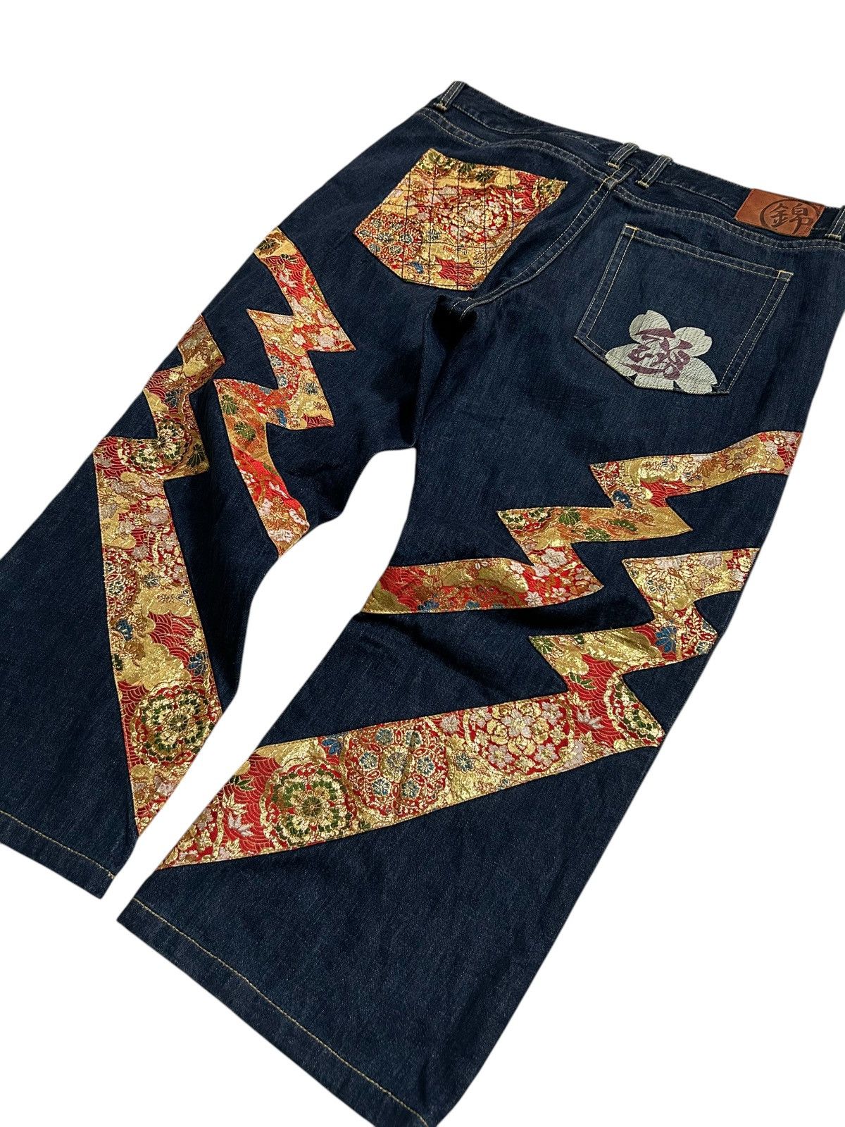 Japanese Brand × Kapital × Vintage RARE NISHIKI Oriental Brand Japanese Denim 🎌☠️☠️ Size US 40 / EU 56 - 1 Thumbnail