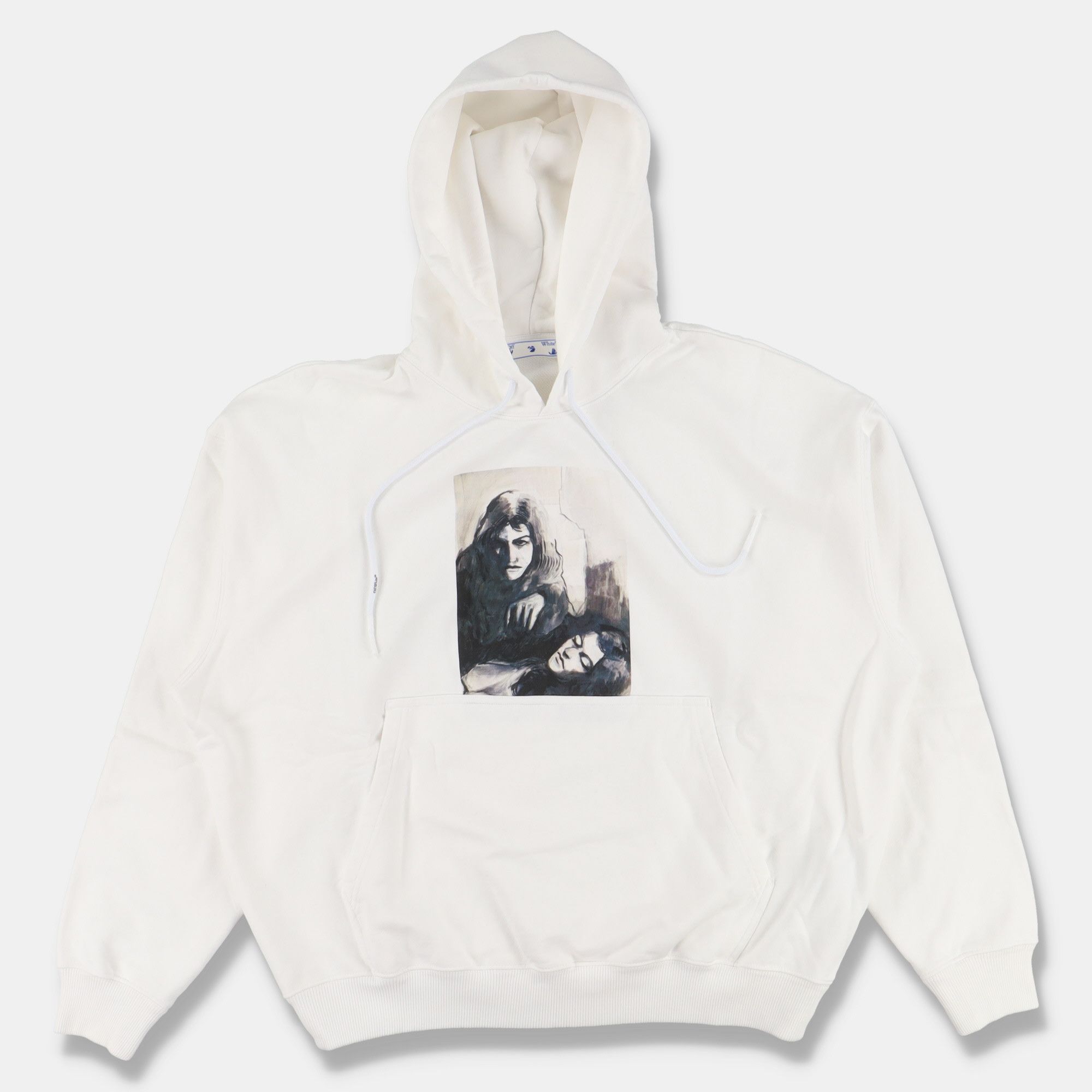 Off-White White Mirko Artist Oversized Skate Hoodie | Grailed