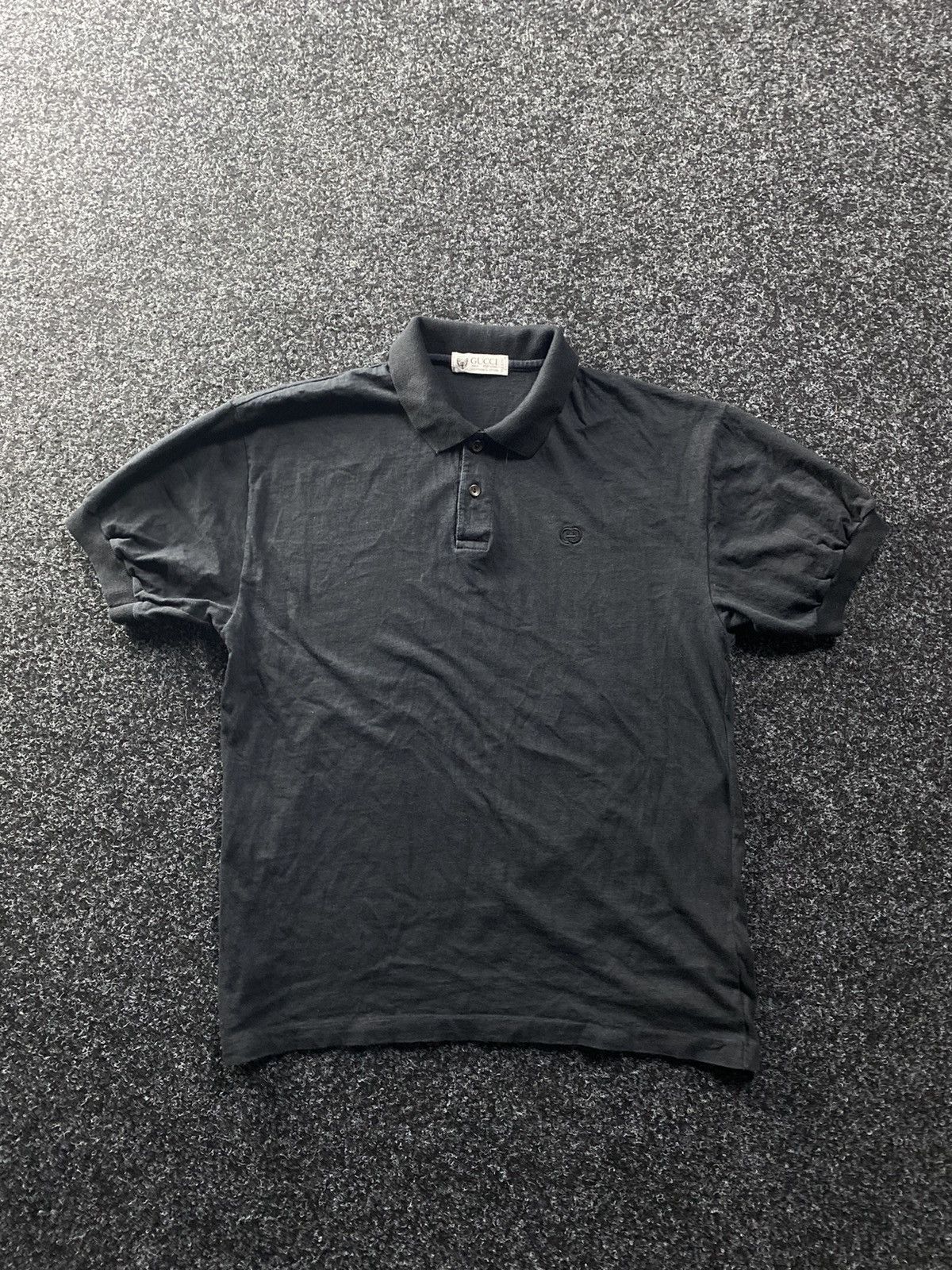 🚨Archive 1970s Gucci Logo Polo Shirt RARE Single stitch 🚨