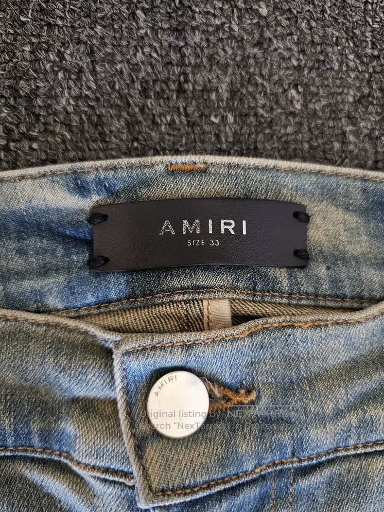 Amiri Amiri Denim pants, mud wash Size US 33 - 3 Thumbnail