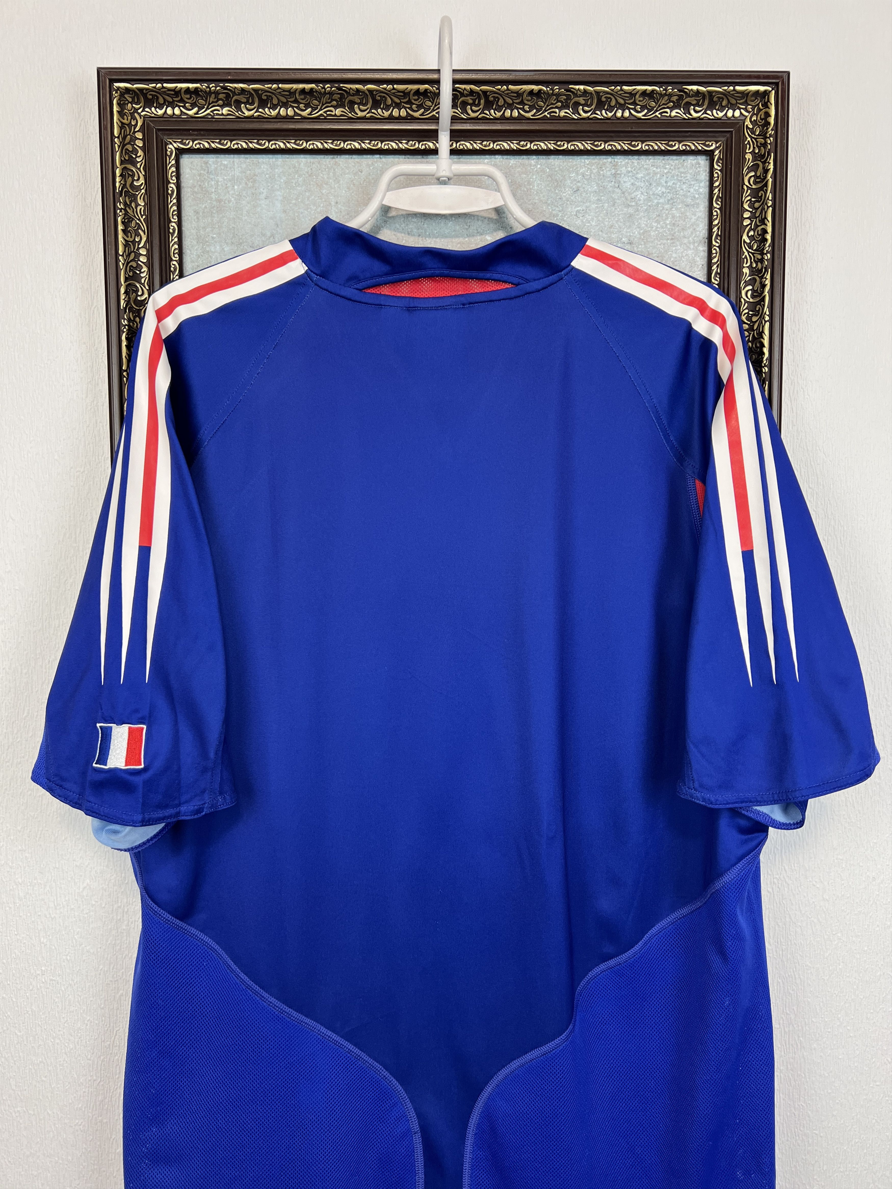 Adidas France Home football shirt 2004 Soccer Adidas Jersey Trikot Size US XL / EU 56 / 4 - 10 Thumbnail