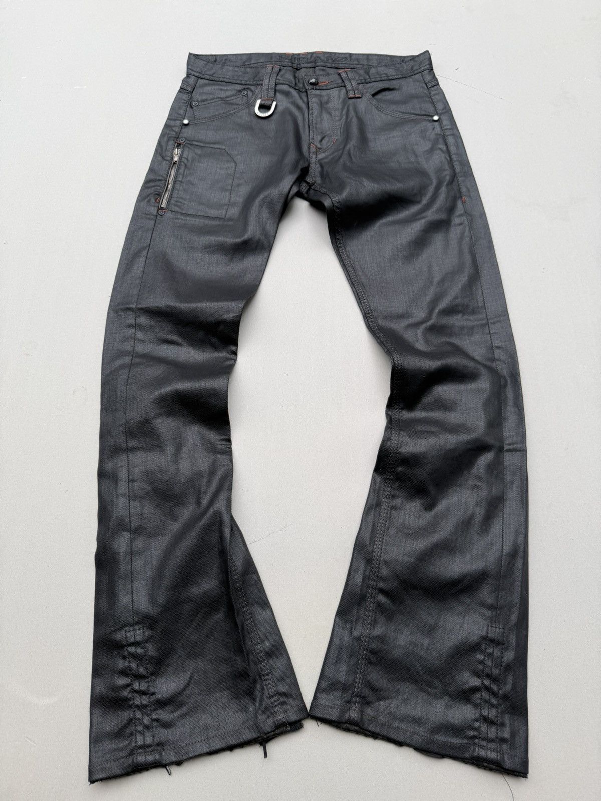 Japanese Brand Rielabo lace up flare jeans Size US 29 - 1 Thumbnail