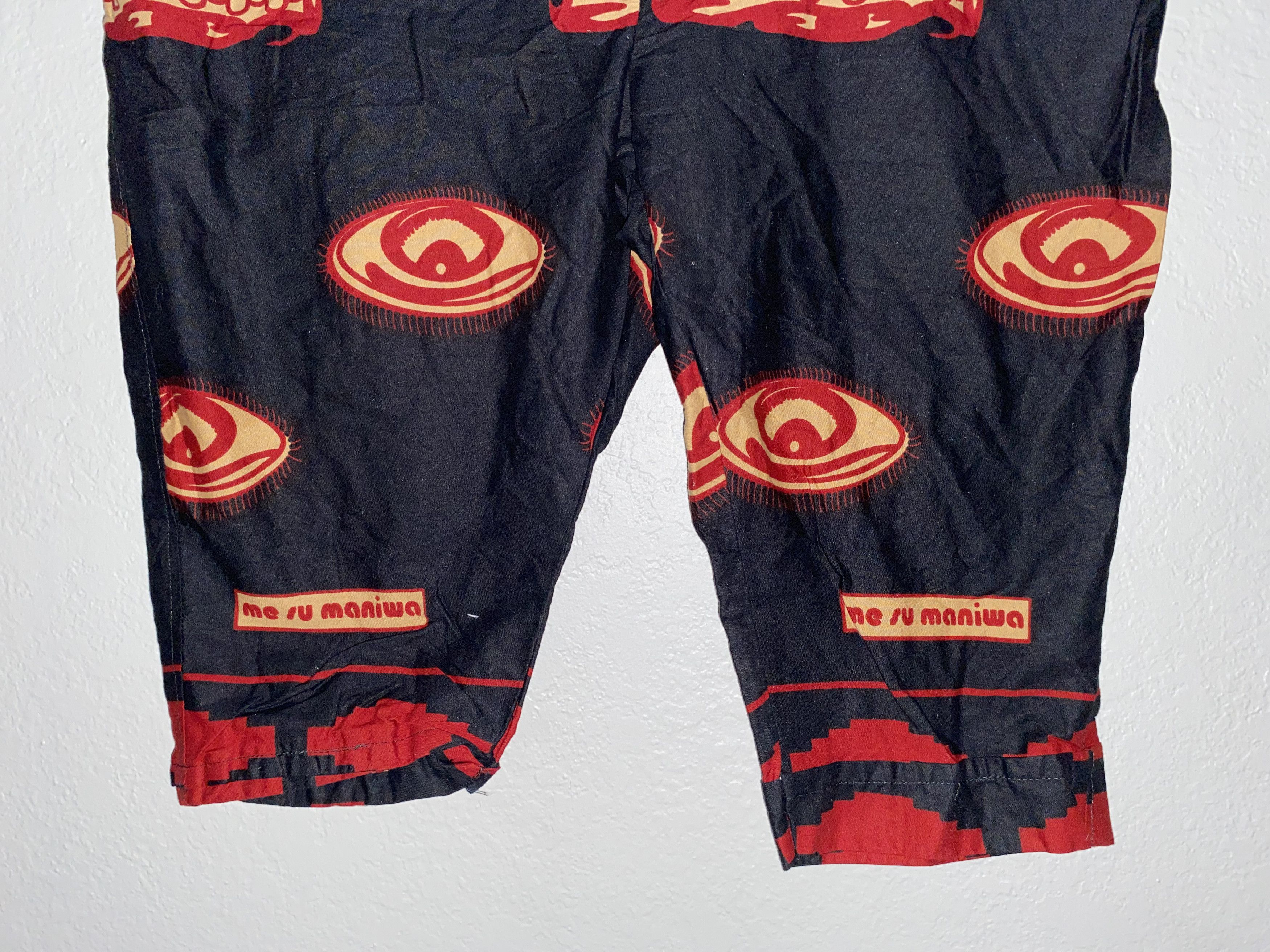 Handmade × Homemade Home Made Hand EYE African Design motif GHANA Africa shorts Size US 40 / EU 56 - 3 Thumbnail