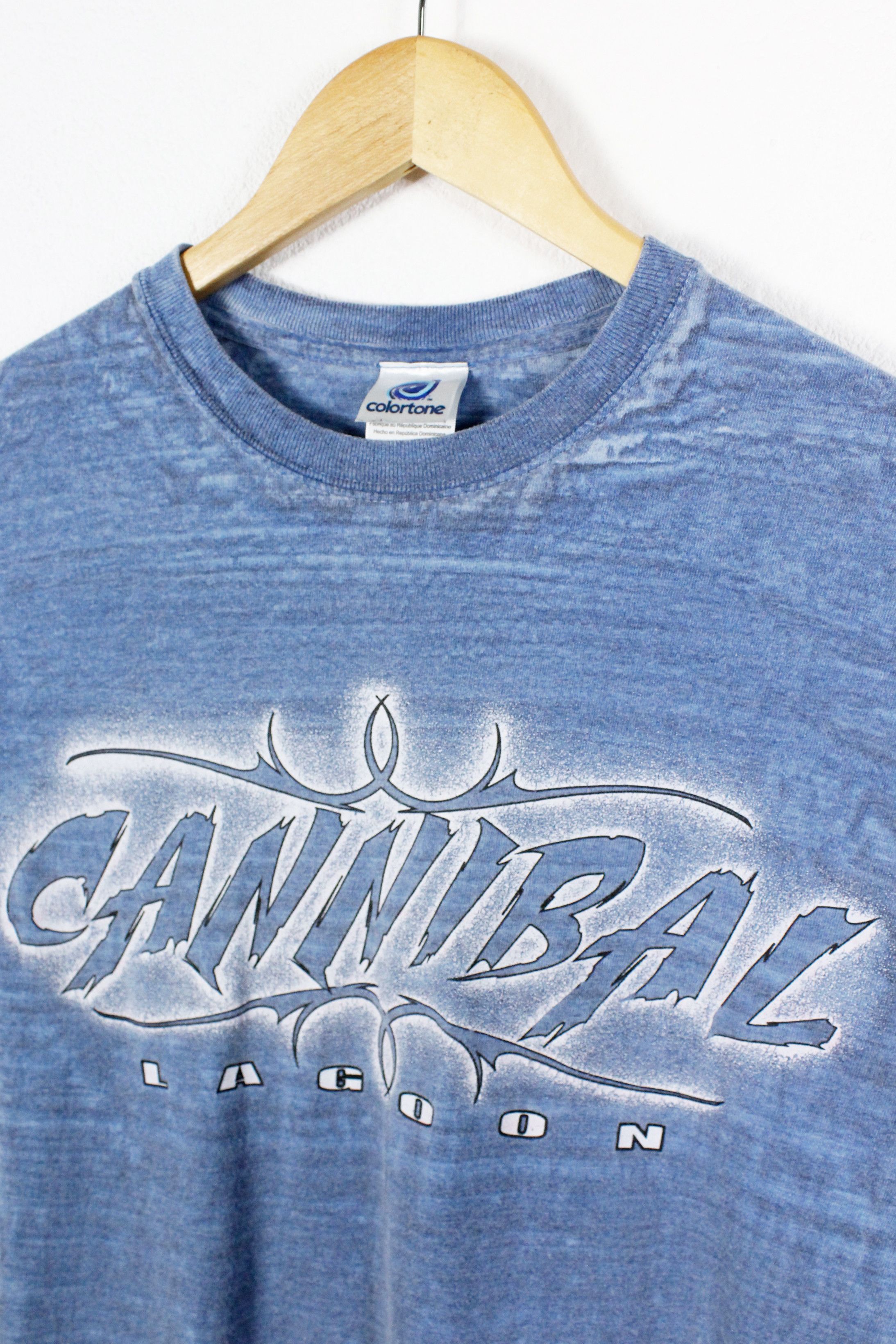 Vintage Vintage Cannibal Lagoon Tie Dye Graphic Tee T-shirt 90s Size US S / EU 44-46 / 1 - 2 Thumbnail