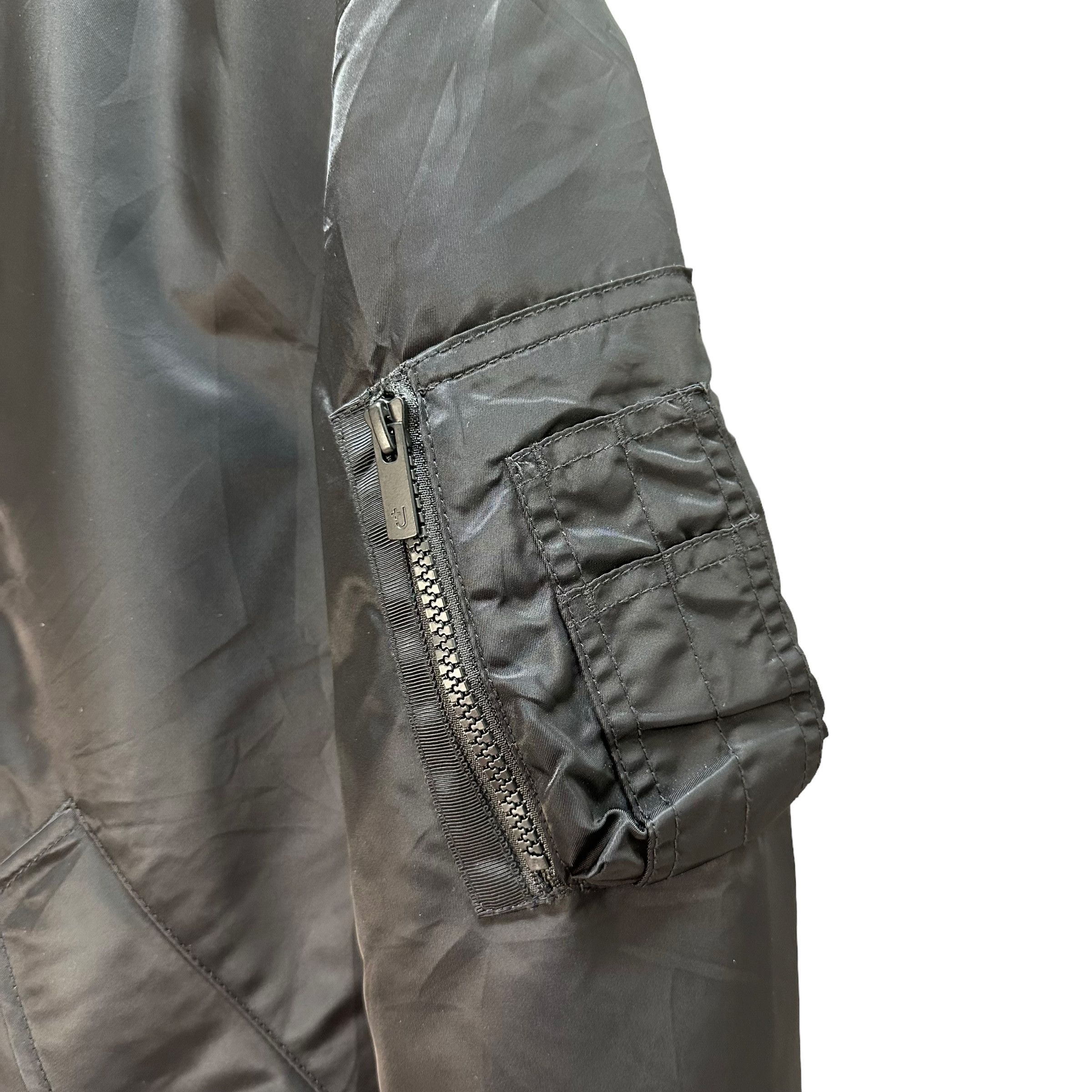 Japanese Brand +J Black Bomber Jacket #A3-0062 Size US M / EU 48-50 / 2 - 6 Thumbnail