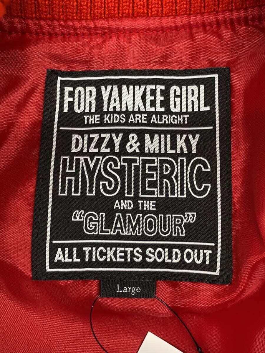 Hysteric Glamour Hysteric Glamour Wool Stadium Jacket Red Size US L / EU 52-54 / 3 - 3 Thumbnail