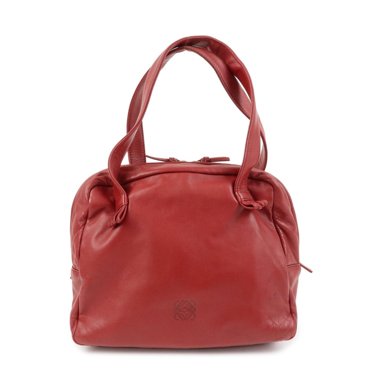 Loewe Loewe Anagram Nappa Leather Shoulder Bag Red Size ONE SIZE - 1 Thumbnail