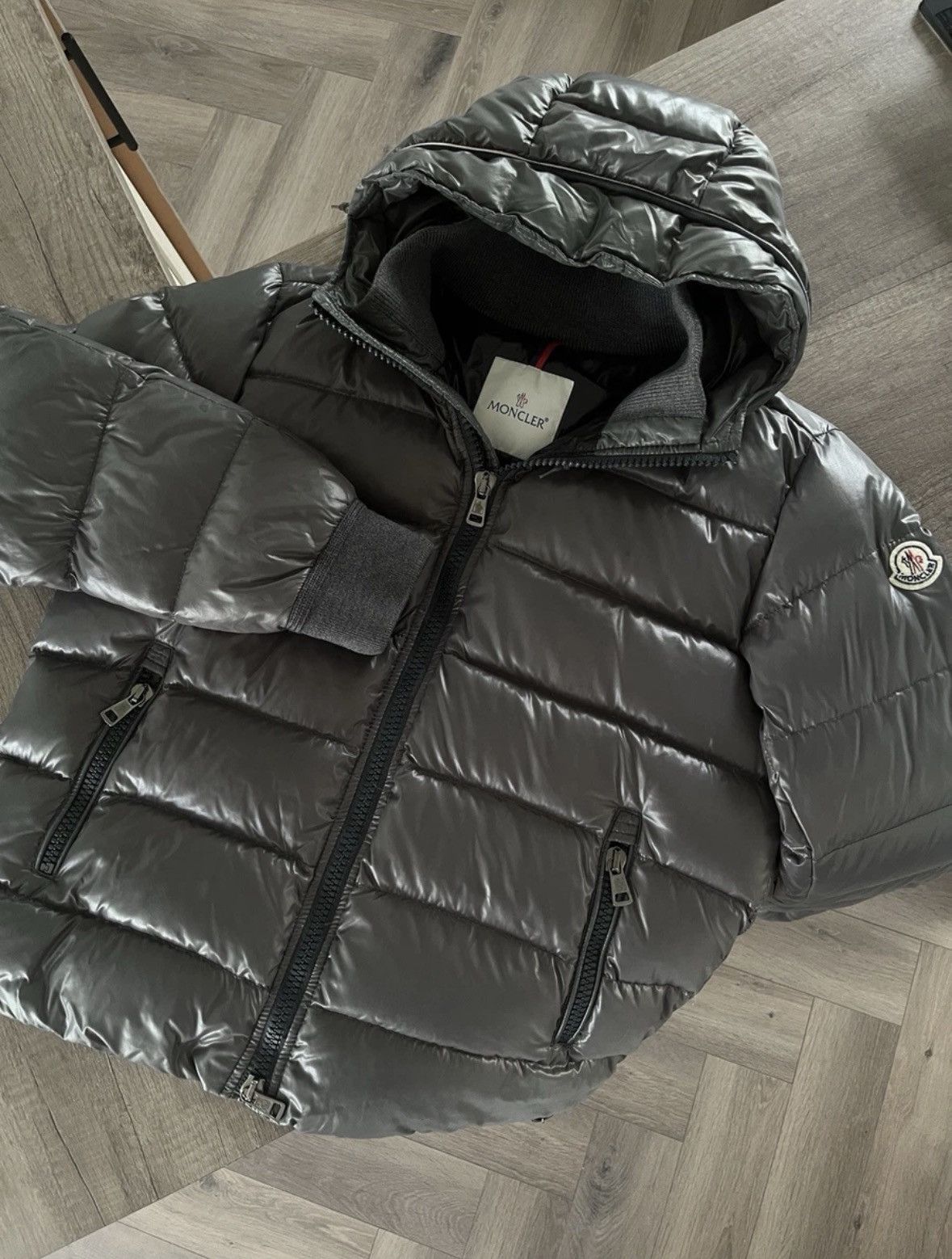 Moncler Moncler Aubert Puffer Grey Size US M / EU 48-50 / 2 - 1 Thumbnail