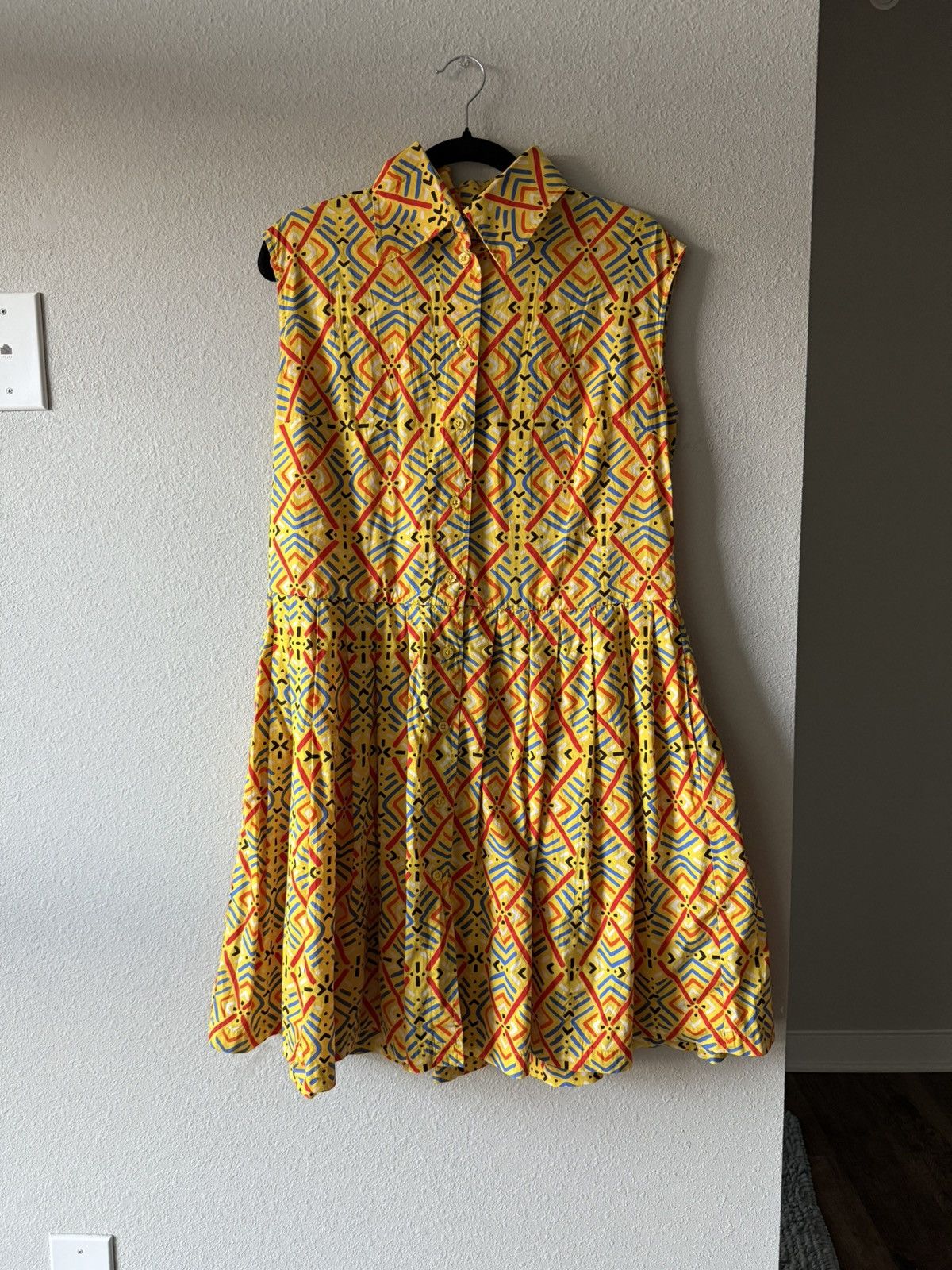 Other Eliza Christoph Geometric geo print Yellow shirt Dress M Size M / US 6-8 / IT 42-44 - 3 Thumbnail