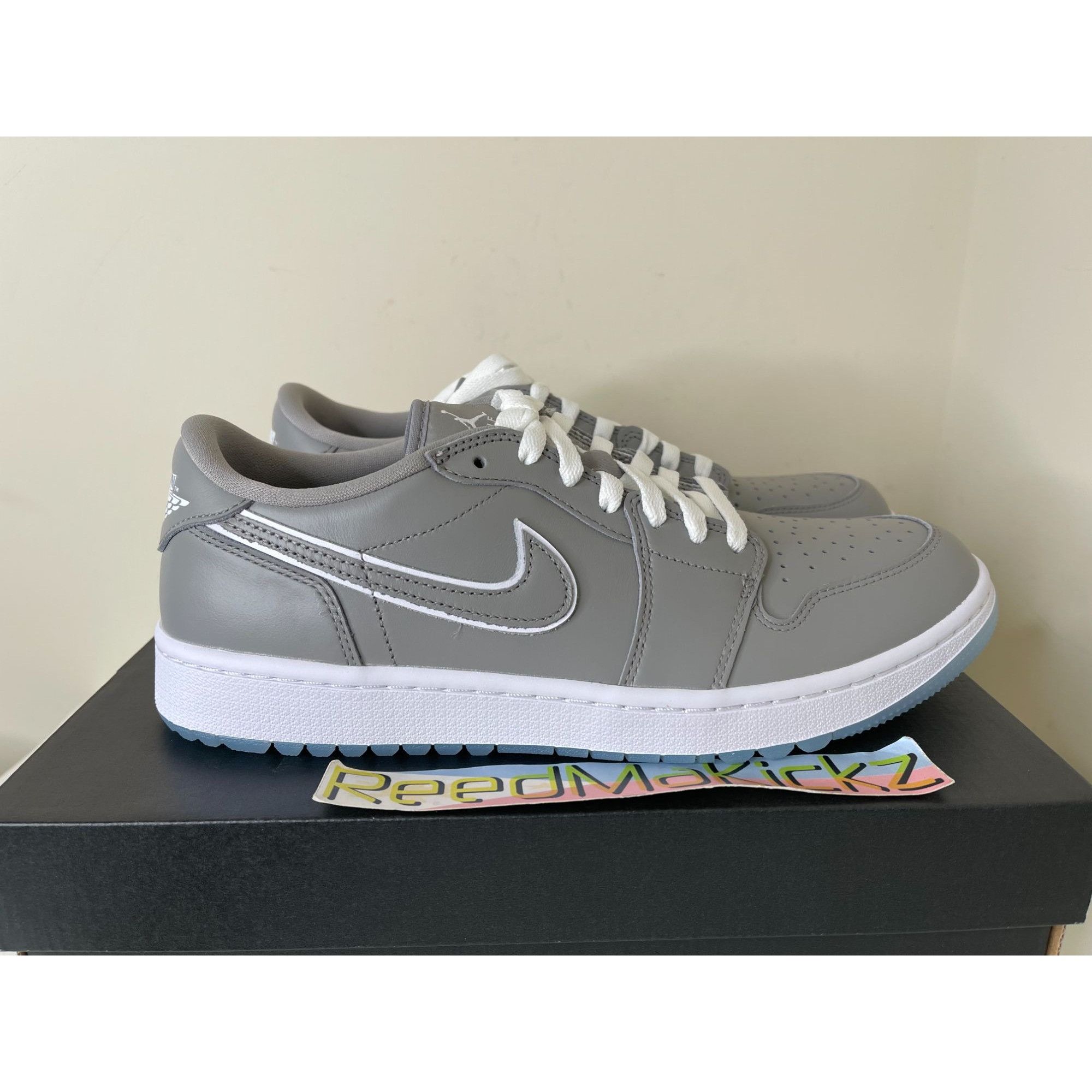 Jordan Brand Jordan 1 Low Golf Grey Blue Tint SPIKELESS Mens 9.5us Size US 9.5 / EU 42-43 - 2 Thumbnail