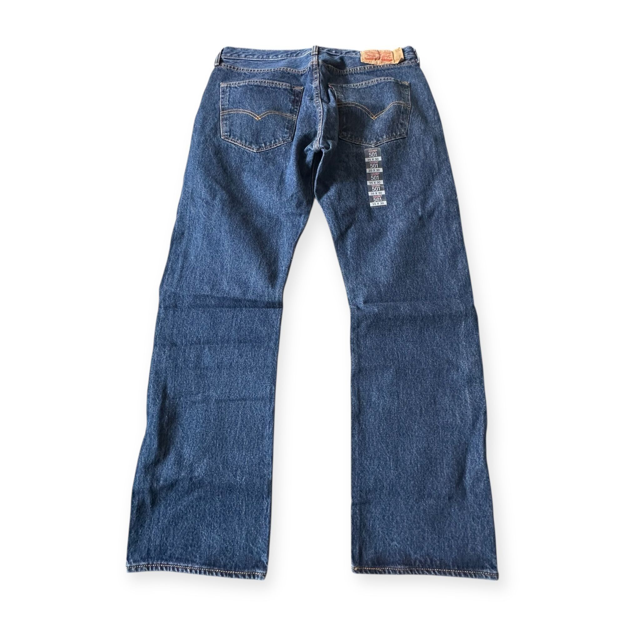 Levi's Levi’s 501 Original Fit Blue Button Fly Jeans W35 L30 New Un Size US 35 - 7 Thumbnail