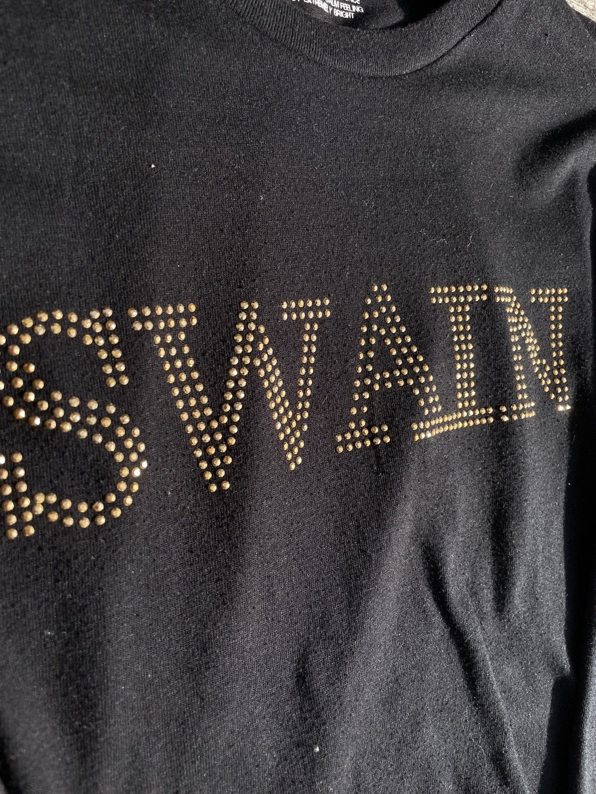 If Six Was Nine 2000s Japanese archive Vkei Rhinestone Long Sleeve Tee Y2K Size US XS / EU 42 / 0 - 7 Thumbnail