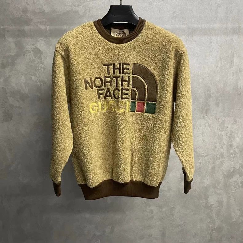 Gucci Gucci The north face's latest brown teddy embroidered