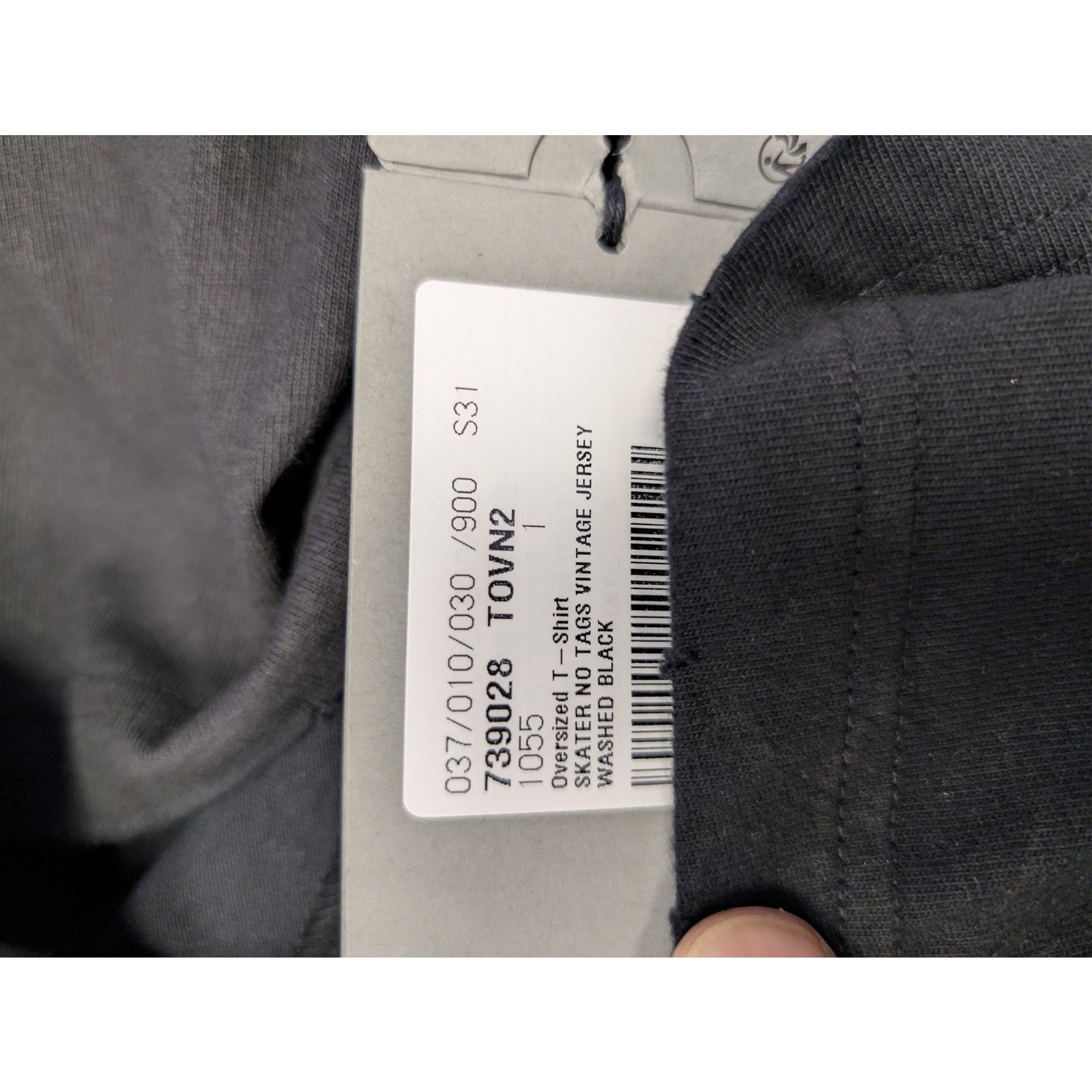 Balenciaga o1rshd1 Q:3 / Oversized T-Shirt in Washed Black Size US S / EU 44-46 / 1 - 23 Thumbnail