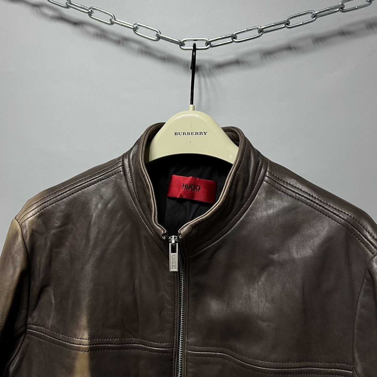 Hugo Boss Hugo Boss Leather Jacket Lamb Exclusive Custom Size US M / EU 48-50 / 2 - 7 Thumbnail