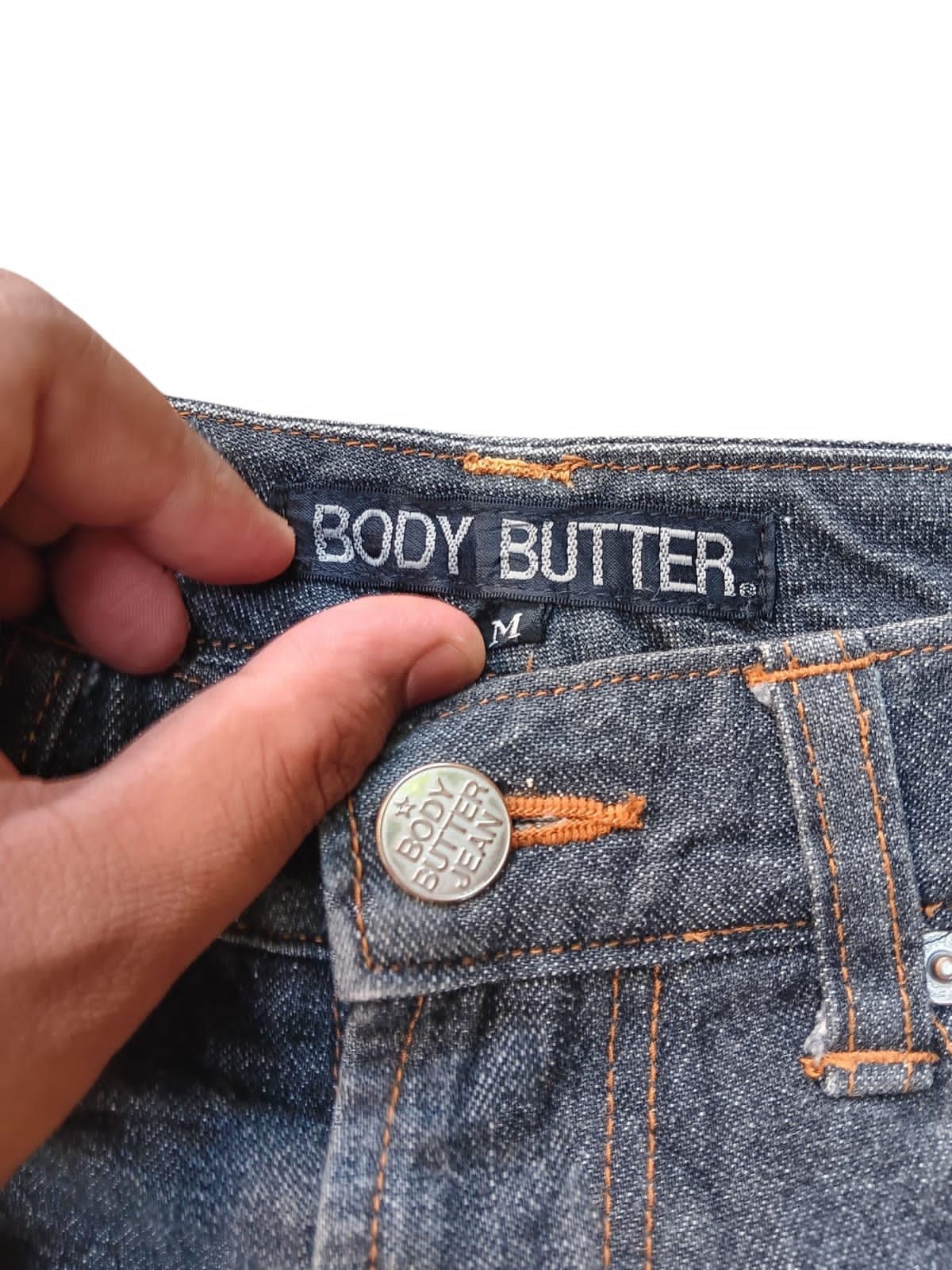Japanese Brand Bodybutter recycle denim re build flared pants Size US 31 - 6 Thumbnail