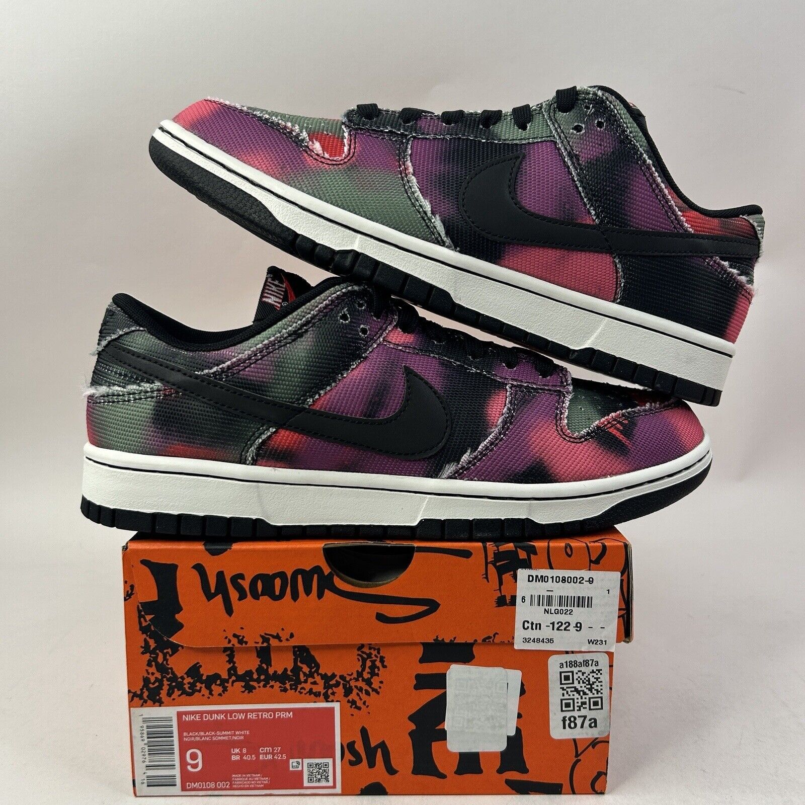 Nike Nike Shoes Dunk Low Retro Premium “Graffiti/Black Pink” 2024 Size US 9 / EU 42 - 1 Thumbnail