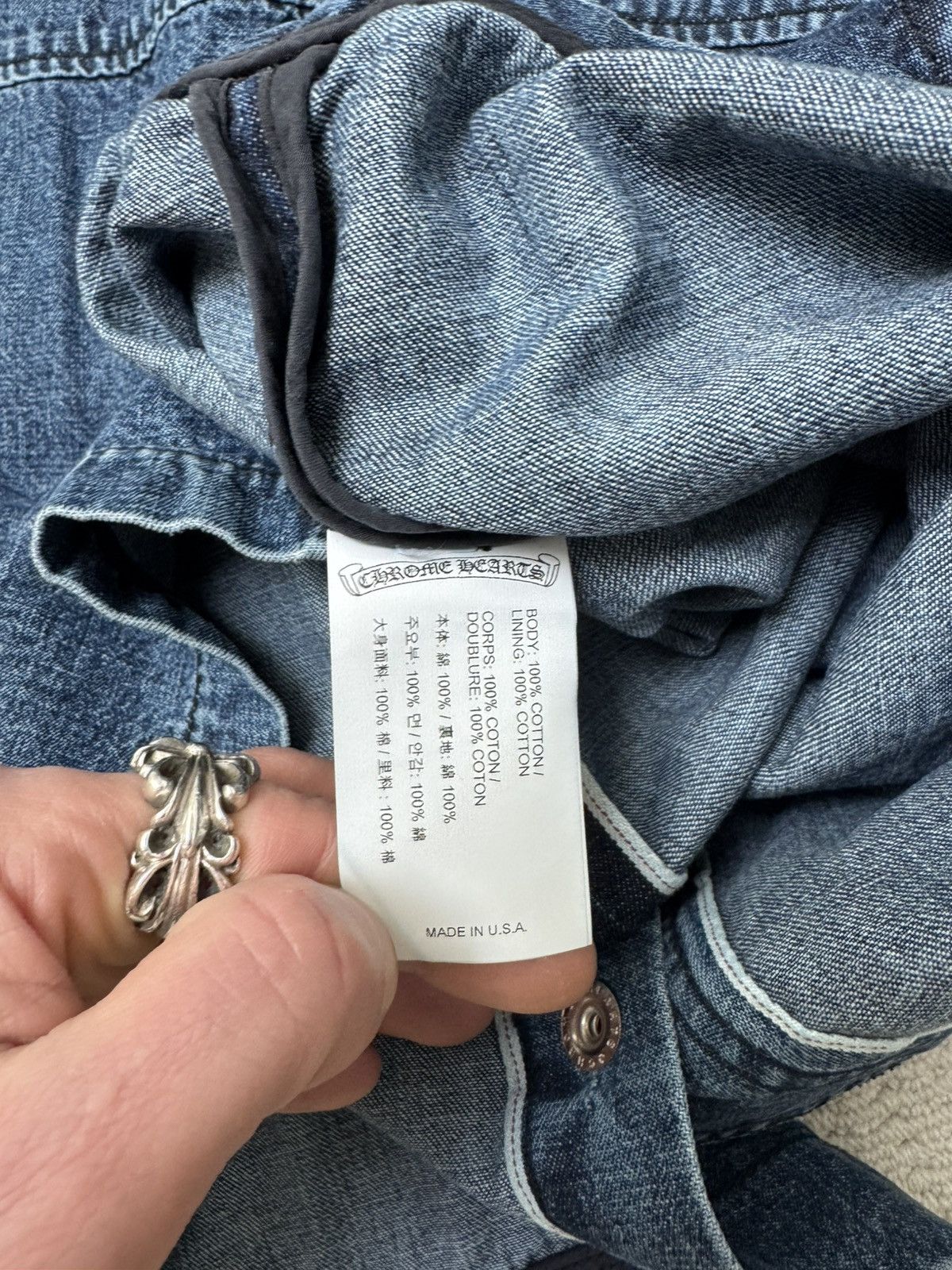 Chrome Hearts Chrome Hearts Denim Jacket Size S / US 4 / IT 40 - 4 Thumbnail