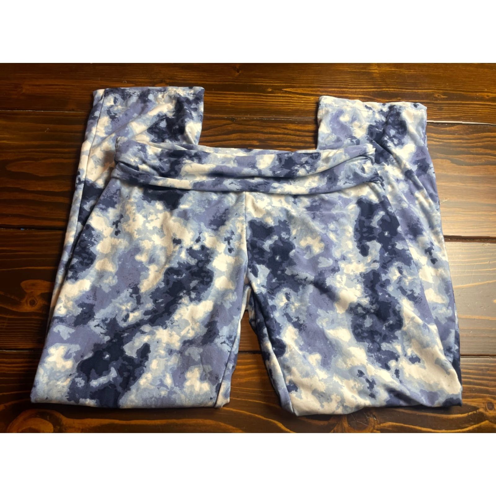 Vintage Bobbie Brooks Pants Woman Plus Size 1X Blue White Lounge Pants Size 40" / US 18 - 2 Thumbnail