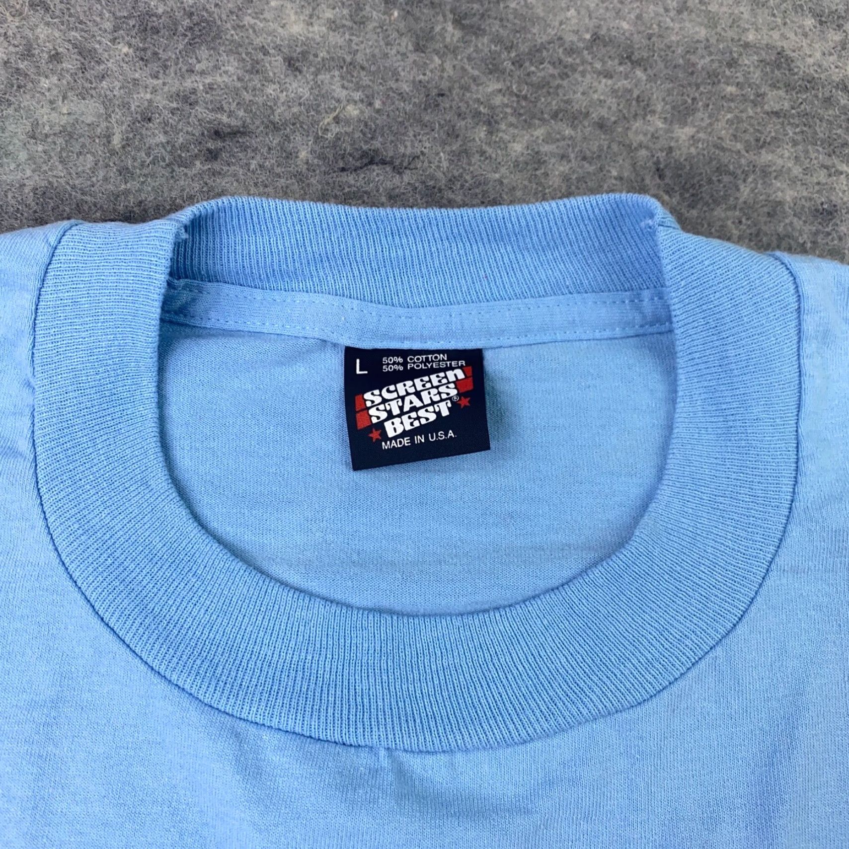 Vintage VINTAGE Spelling Bee Shirt Mens Large Blue 1993 Times Publishing Single Stitch - Nike? Size US L / EU 52-54 / 3 - 3 Thumbnail