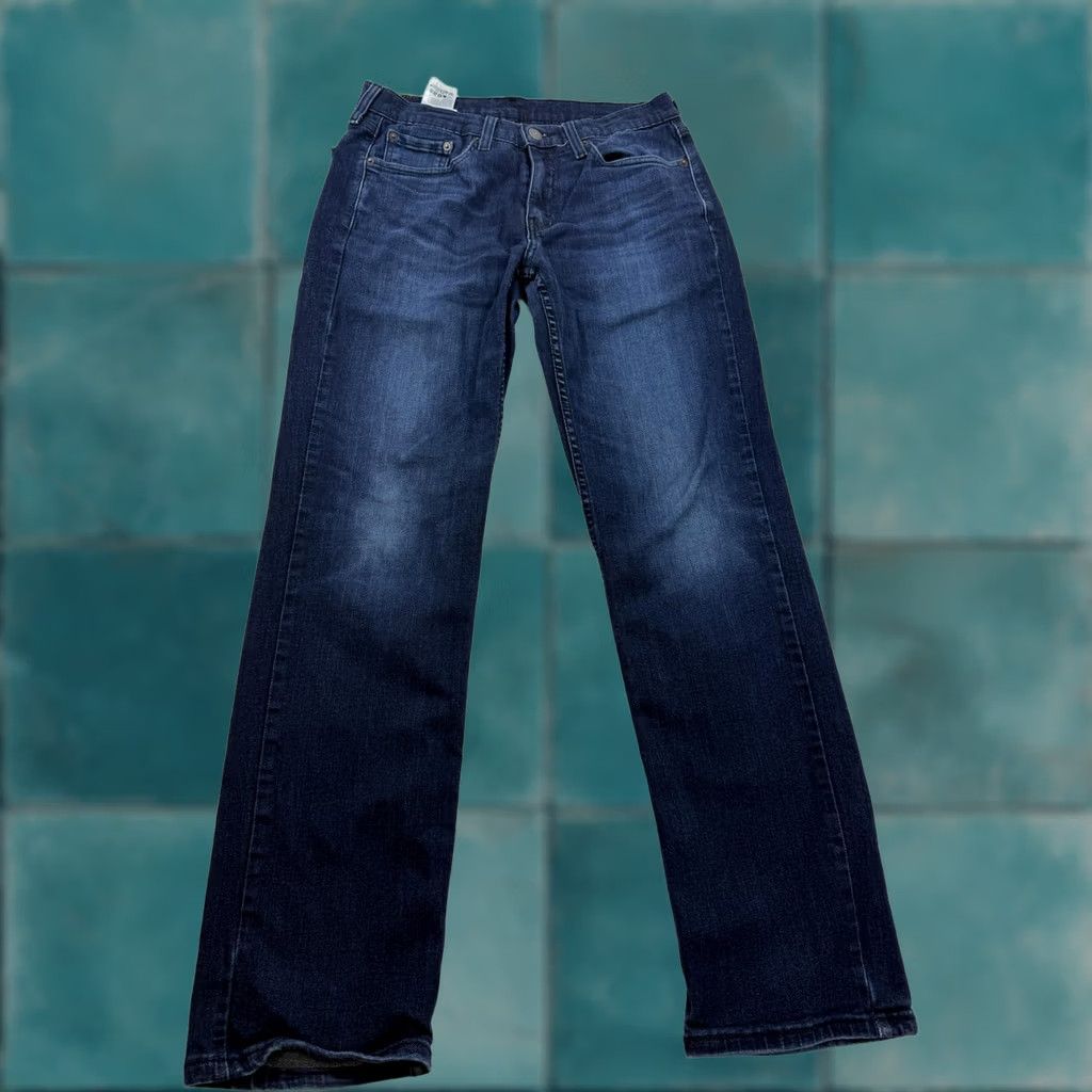 Levi's Levi's 514 Jeans Mens 30x30 Blue Medium Wash Straight Leg Stretch Denim Pants Size US 30 / EU 46 - 1 Thumbnail