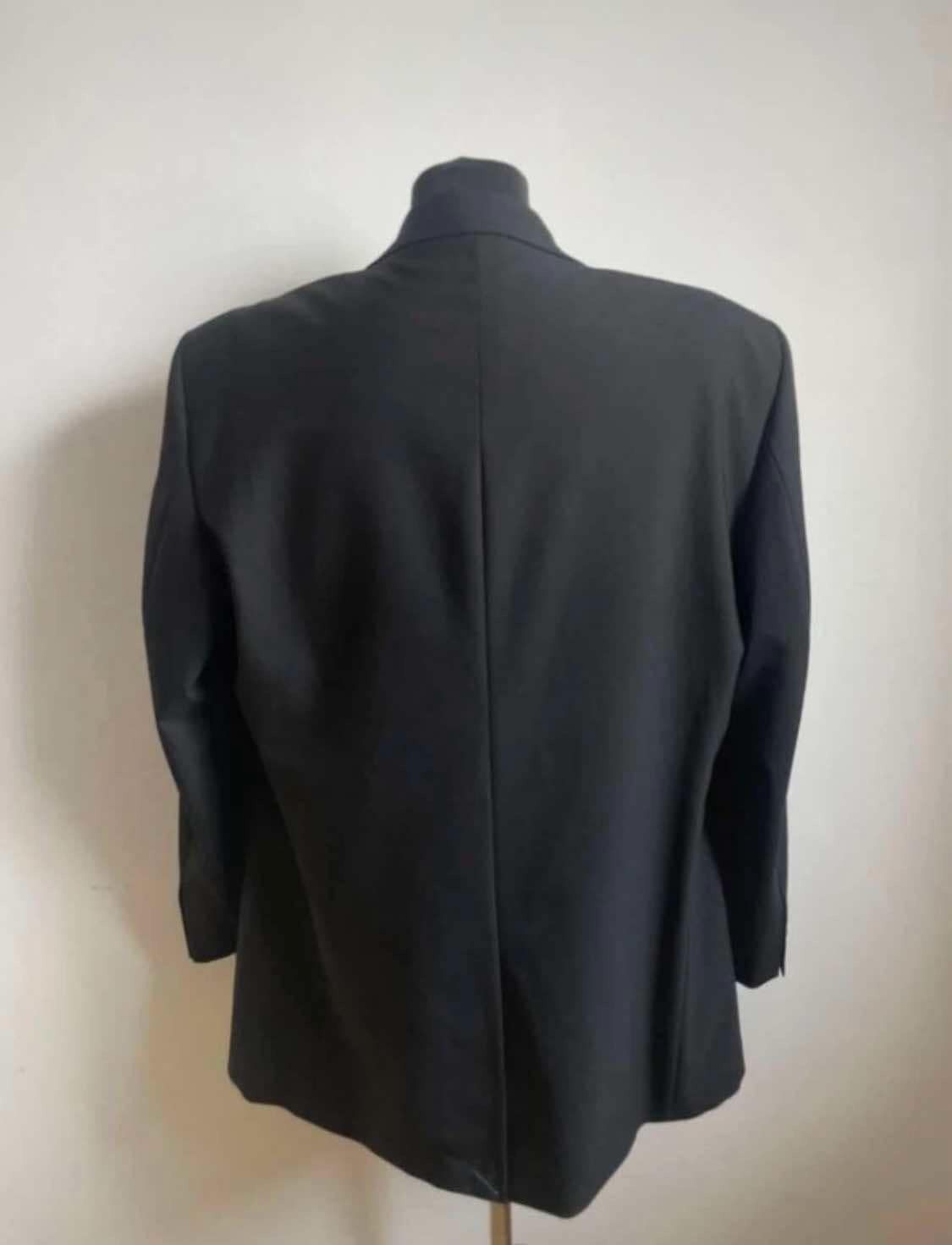 Balmain × Designer Balmain Black Blazer, Minimalist Classic Suit Jacket Size 46R - 2 Thumbnail