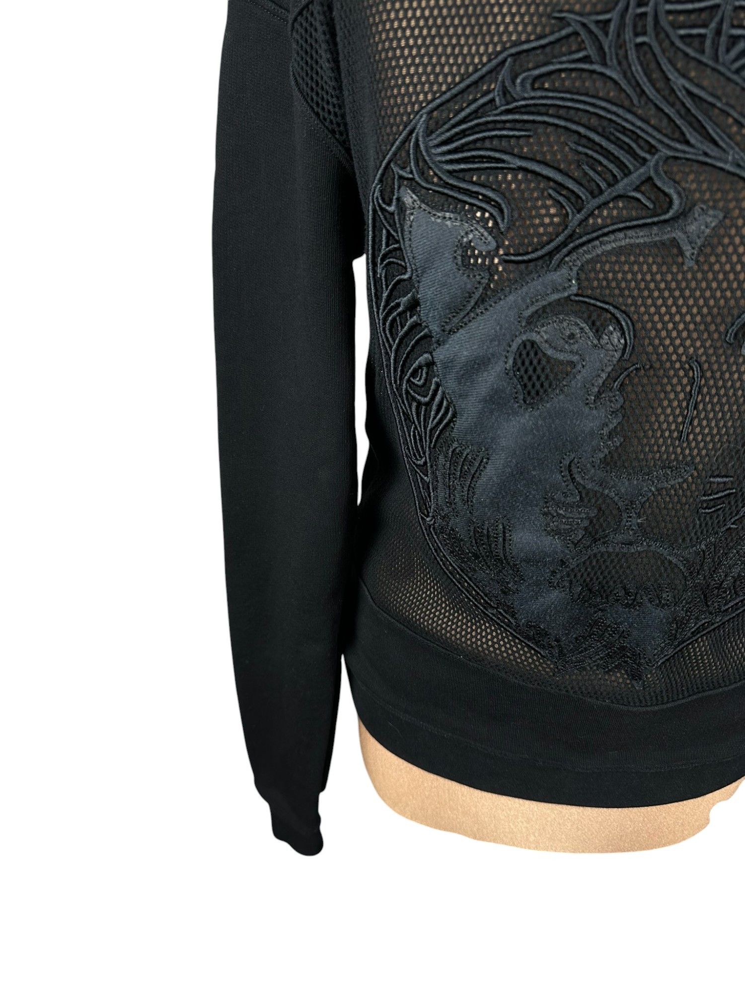 Designer × Versace Versace Tiger Logo Mesh Sweatshirt Womens Boxy Crewneck Size M / US 6-8 / IT 42-44 - 6 Thumbnail