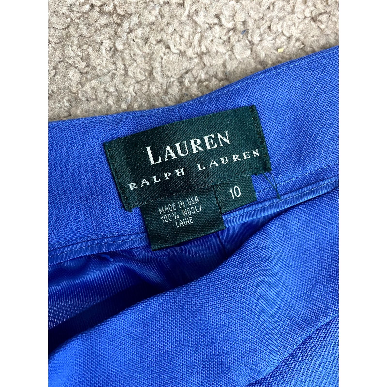 Ralph Lauren Women's Vintage Ralph Lauren Wool Business Slacks 10 Size 32" / US 10 / IT 46 - 4 Thumbnail