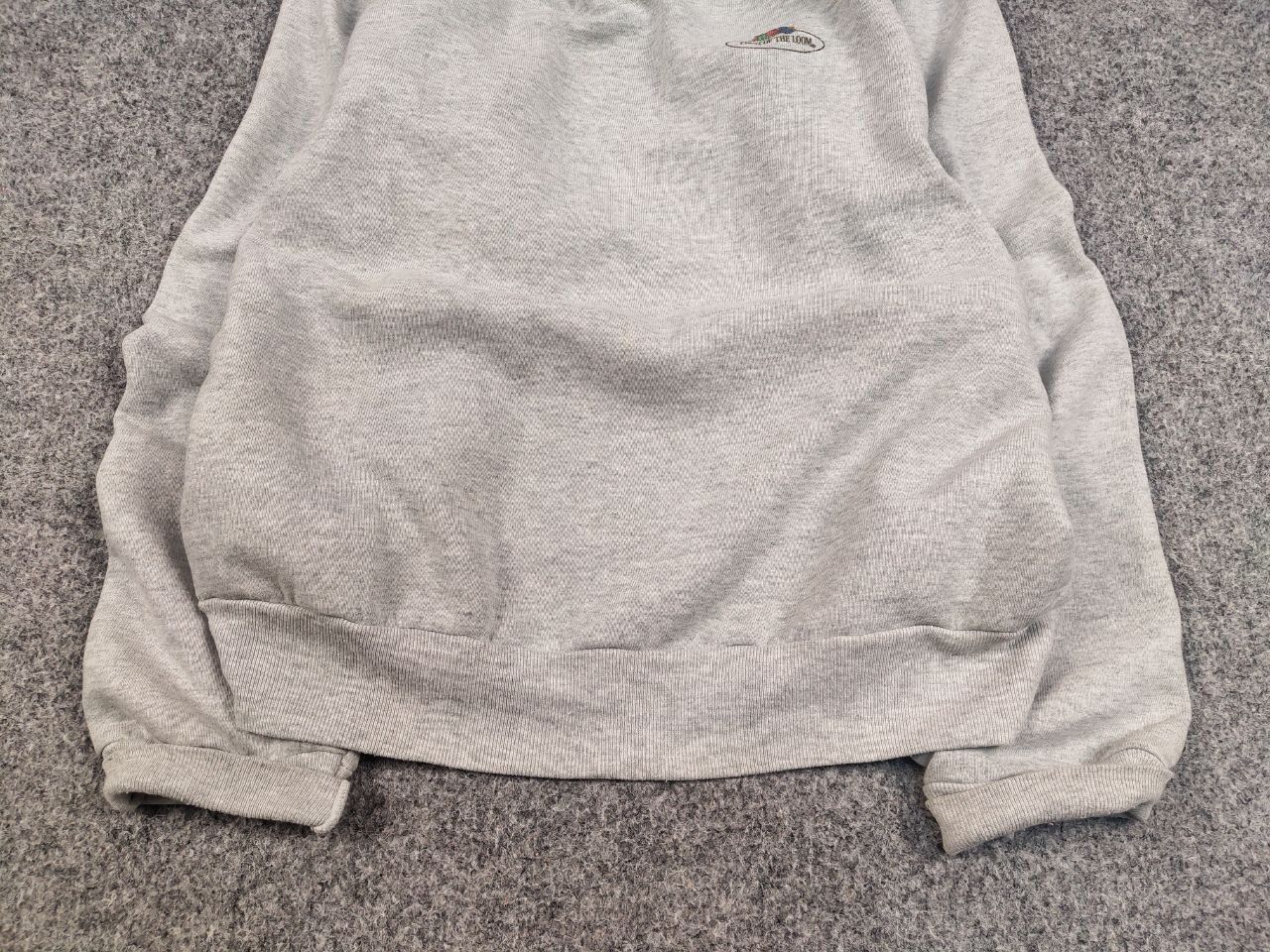 Fruit Of The Loom Vintage 90's Fruit Of The Loom Blank Crew Chek Sweatshirt Size US M / EU 48-50 / 2 - 9 Thumbnail
