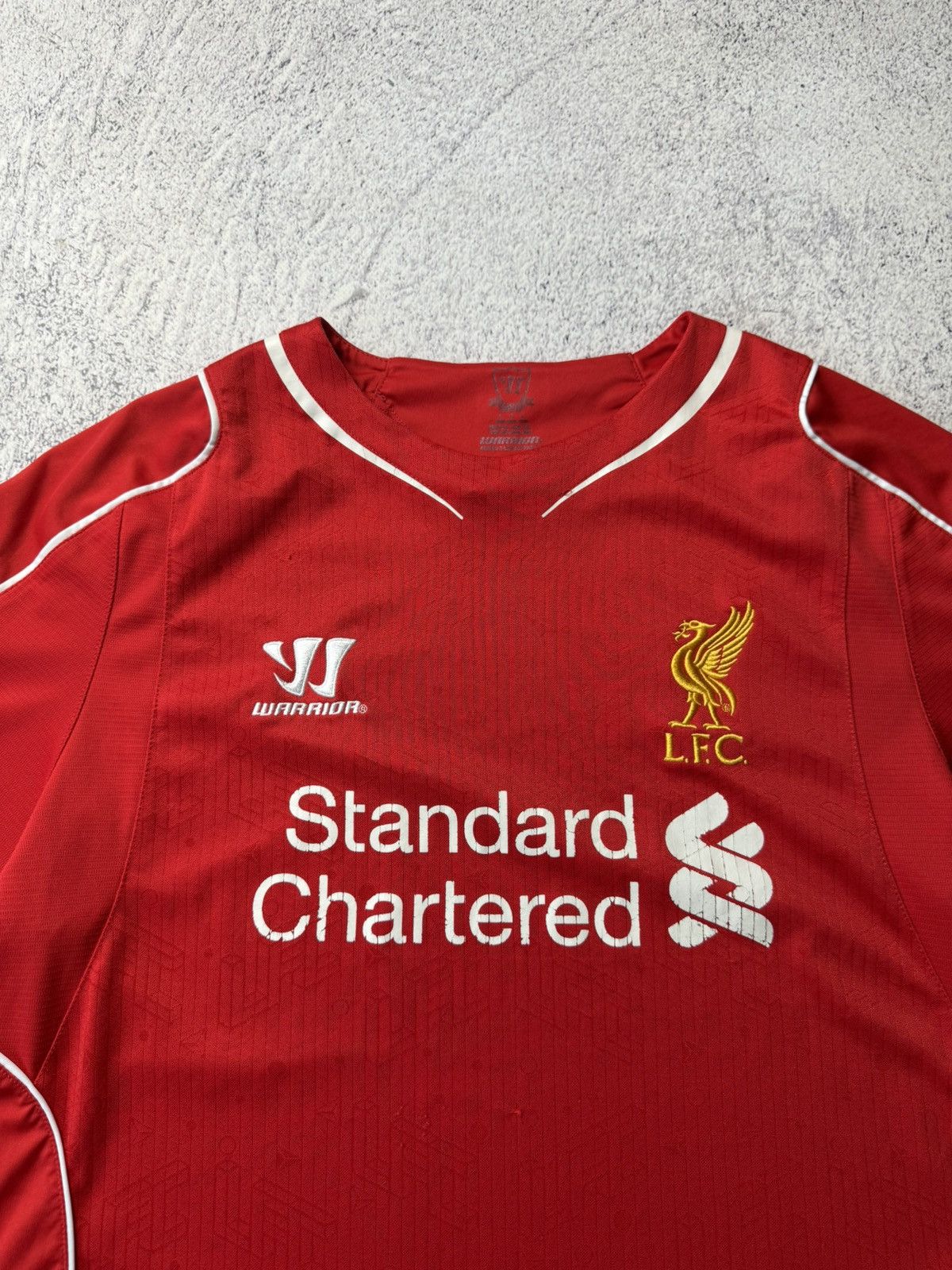 Vintage LIVERPOOL 2014 FOOTBALL SHIRT JERSEY HOME WARRIOR ORIGINAL Size US L / EU 52-54 / 3 - 5 Thumbnail
