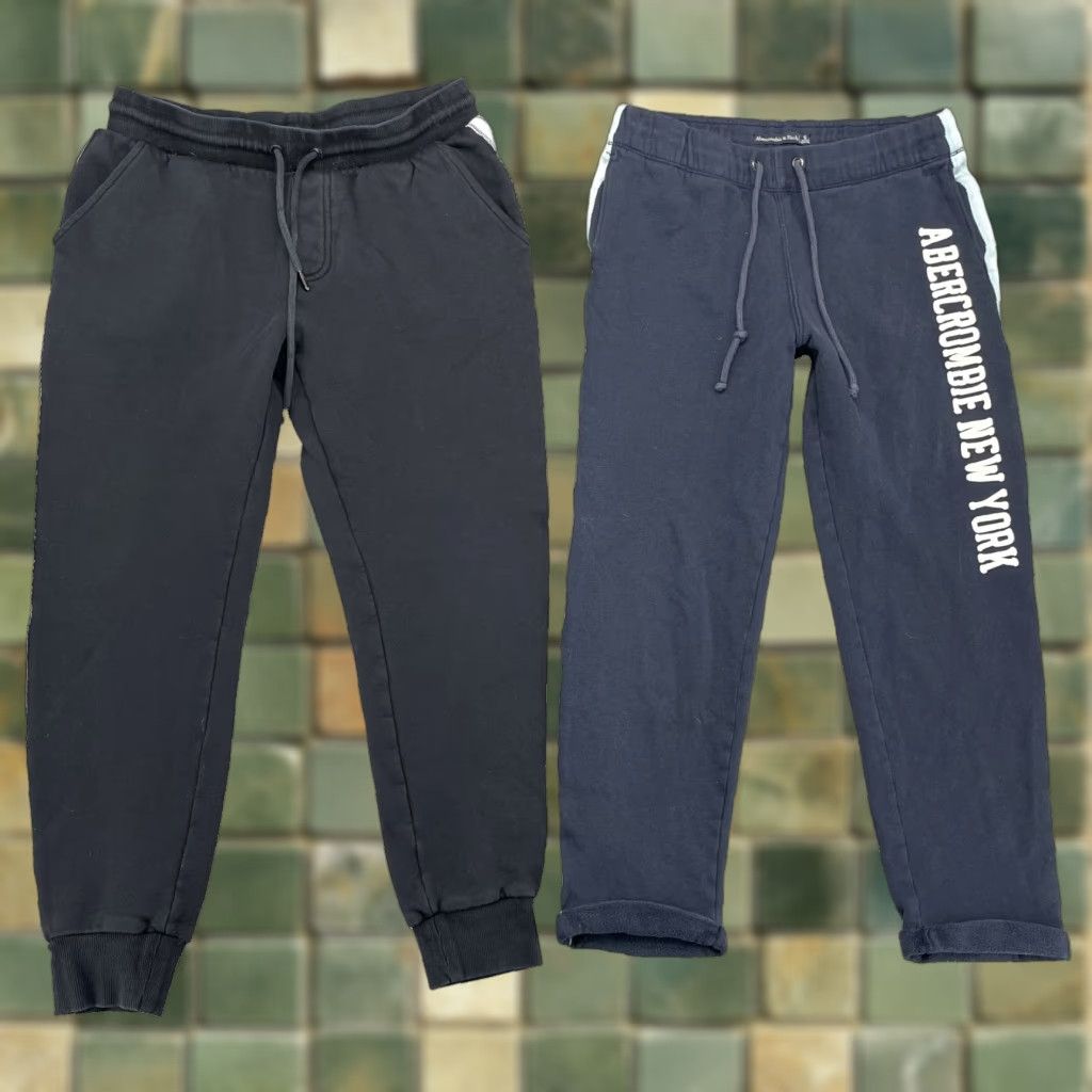 Abercrombie & Fitch Abercrombie & Fitch Jogger Pants LOT of 2 Womens Small Athleisure Y2K 70s 90s Retro Sports Casual Housewear Size 28" / US 6 / IT 42 - 1 Thumbnail