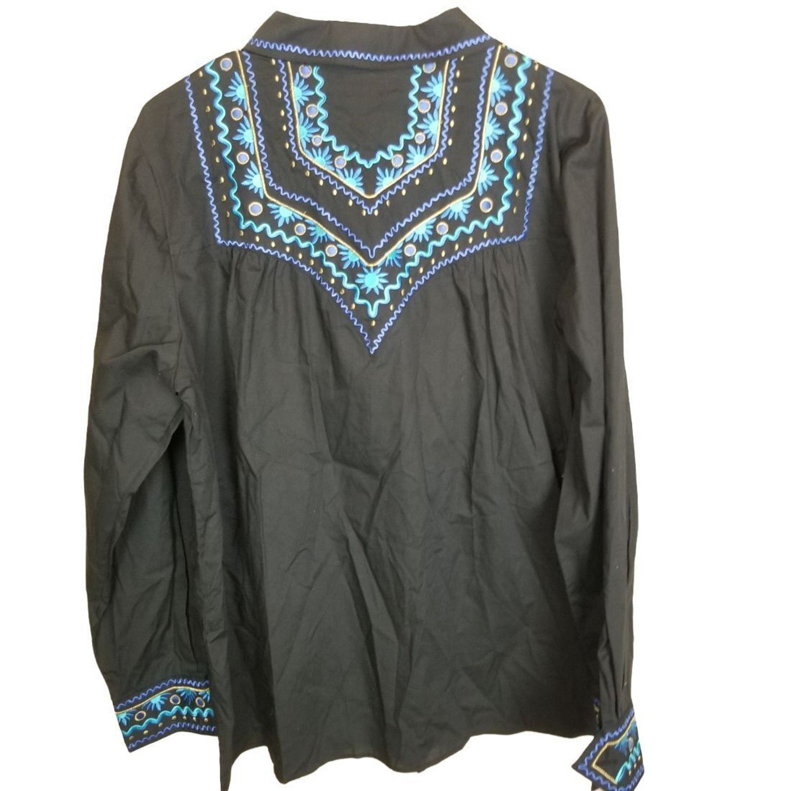 Bob Mackie Bob Mackie Wearable Art Western Shirt Embroidered Size L Size L / US 10 / IT 46 - 7 Thumbnail